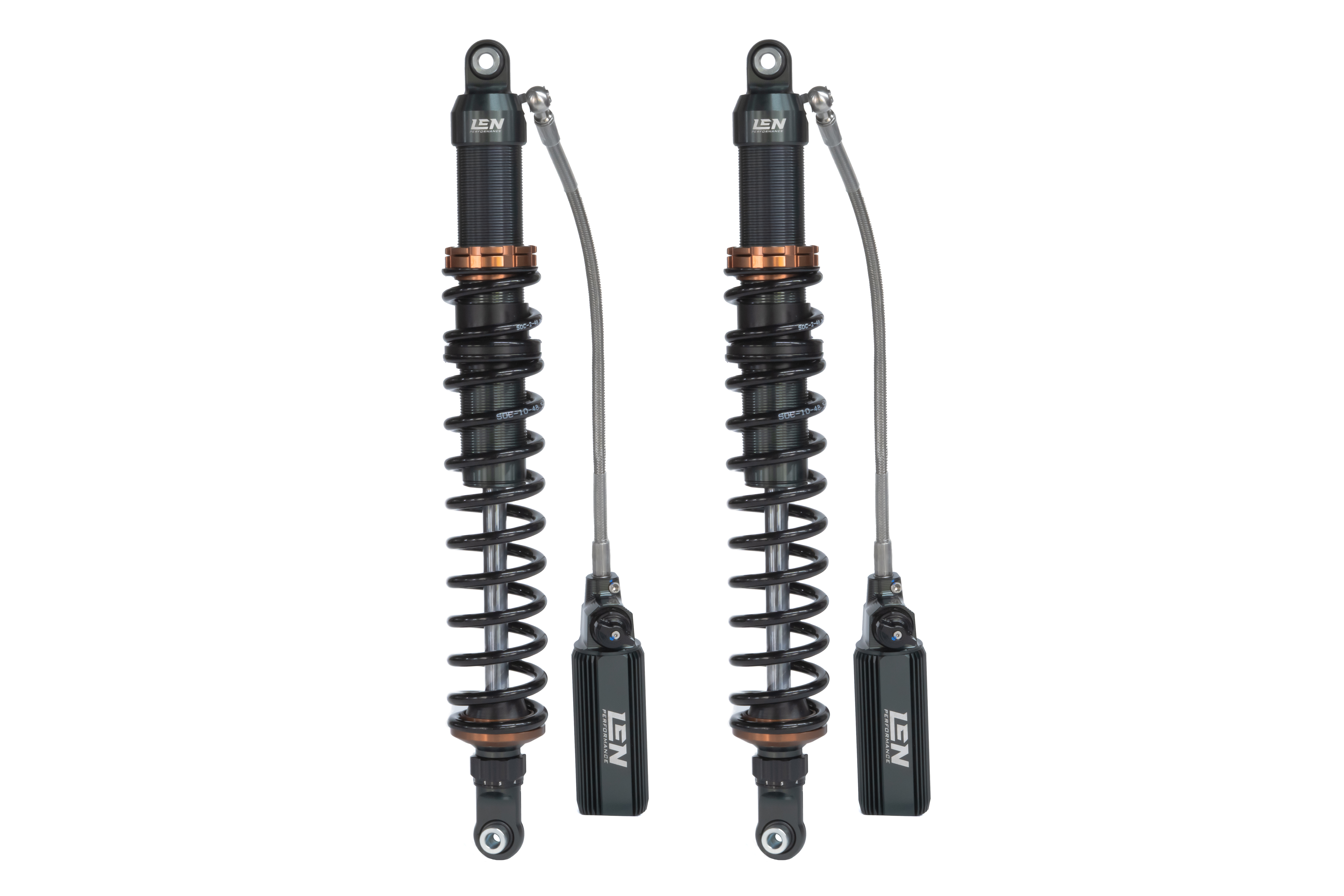 LEN PERFORMANCE ATV SHOCKS REAR PAIR POLARIS SPORTSMAN 2014-2024 850 1000 LA4-50000 image 1