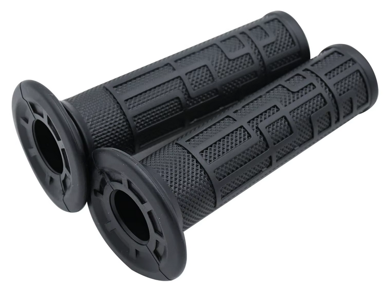 LOCK-ON RUBBER HANDLEBAR GRIPS BLACK SURRON LIGHT BEE S LIGHT BEE X image 1
