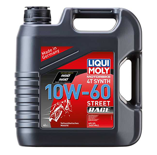ENGINE OIL 4T SYNTHETIC 10W-60 STREET RACE 4L LIQUI MOLY - 1687 image 1