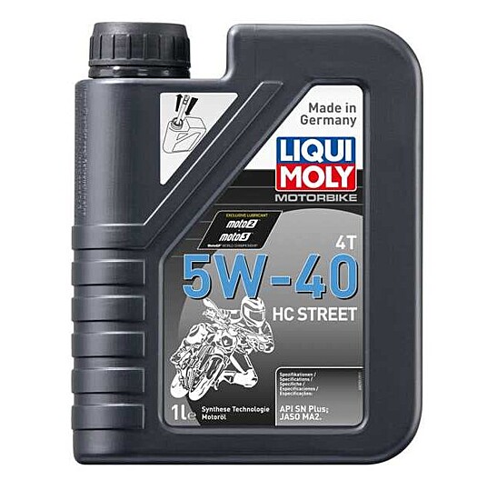 ENGINE OIL 4T 5W-40 HC STREET 1L LIQUI MOLY - 20750 image 1