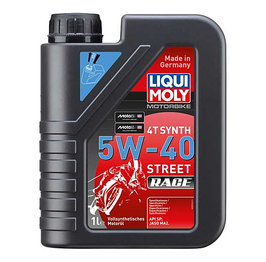 4T SYNTHETIC 5W-40 STREET RACE 1L LIQUI MOLY - 2592 image 1