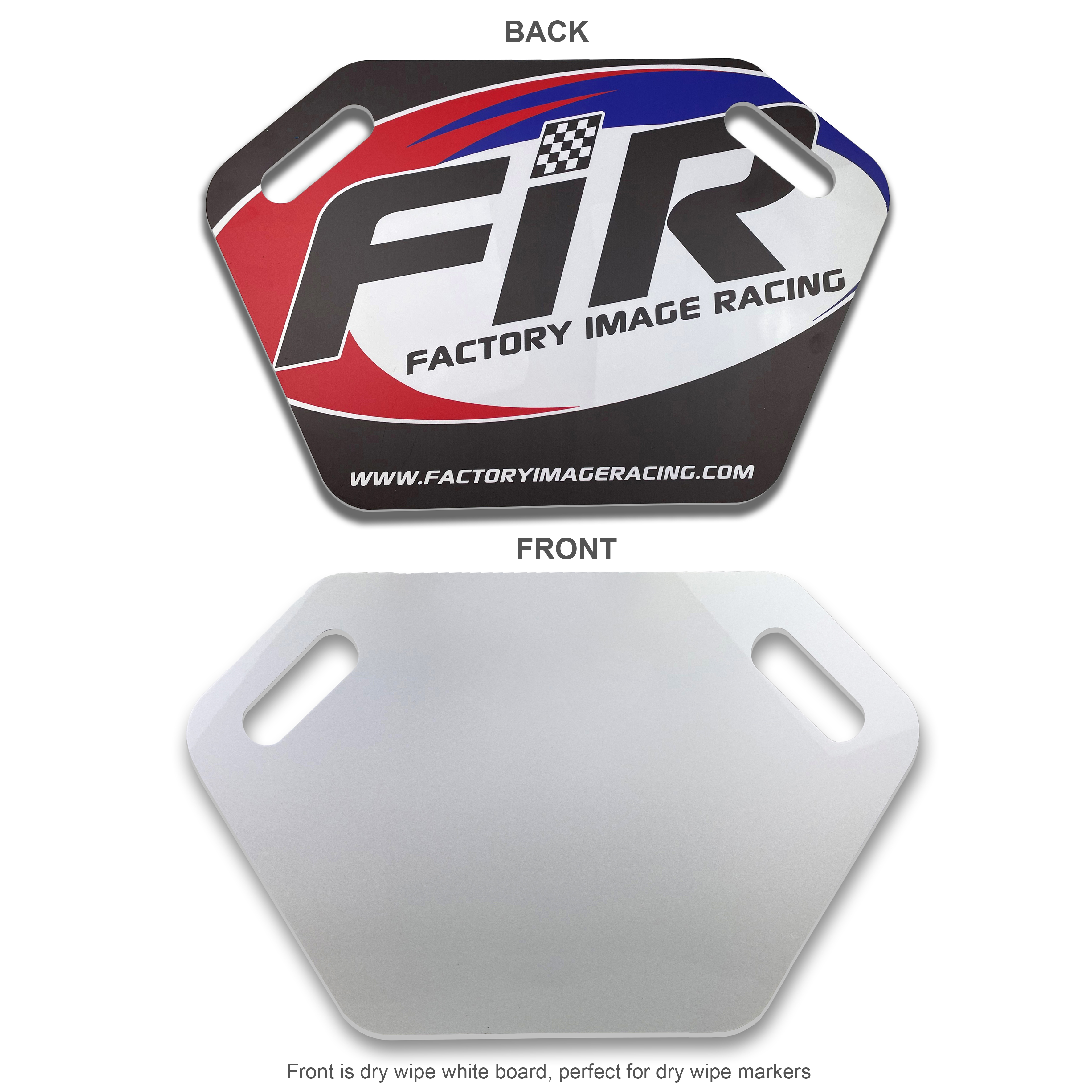 MX Pit Board 4mm Acrylic 600 x 375mm Full Colour Logo thumbnail 2