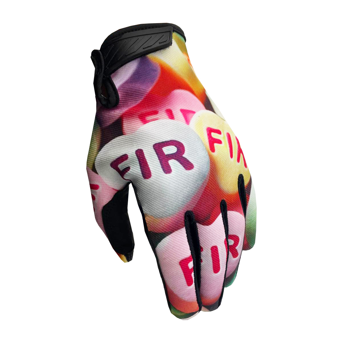 FIR ADULT MX GLOVES - M - LOVE HEART image 1