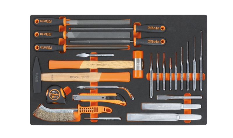 Soft Thermoformed Tray with Tool Assortment, Drawer Size 25 - Beta Tools M230 image 1