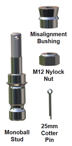 REPLACEMENT UNIBALL STUD KIT MBS-017 image 1