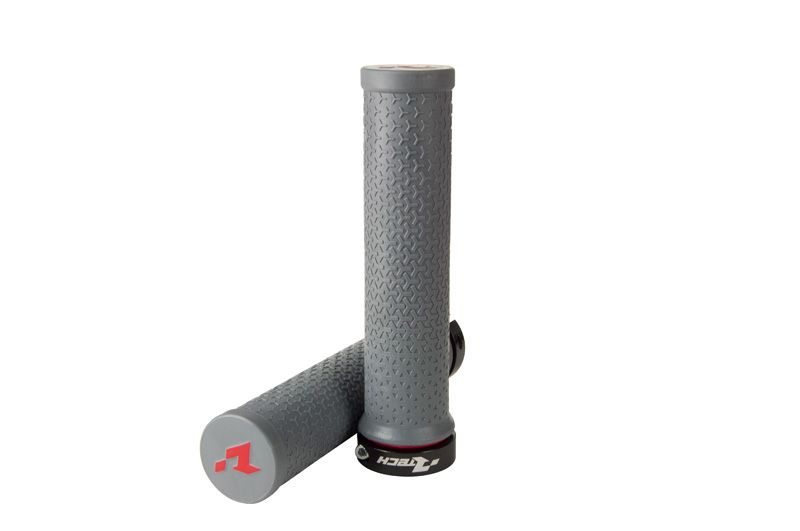 BIKE BICYCLE LOCK ON GRIPS - GREY - RTECH B-MPRBIKEGR20 image 1