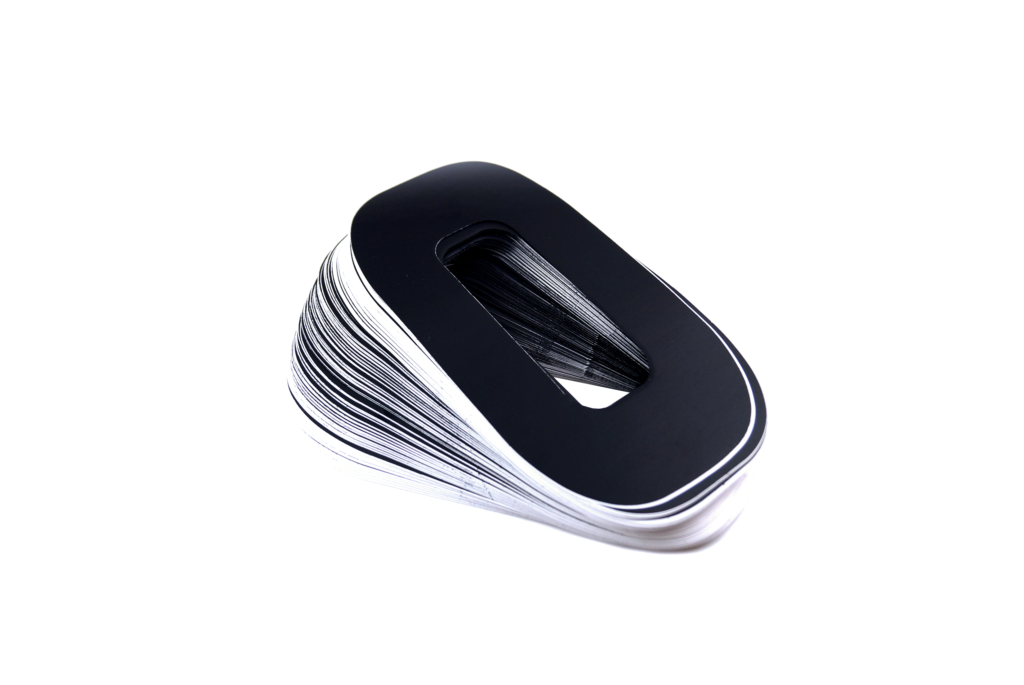 RACE NUMBERS - 0 ZERO - BLACK, PACK OF 25 / 15cm 6 / VINYL STICKER