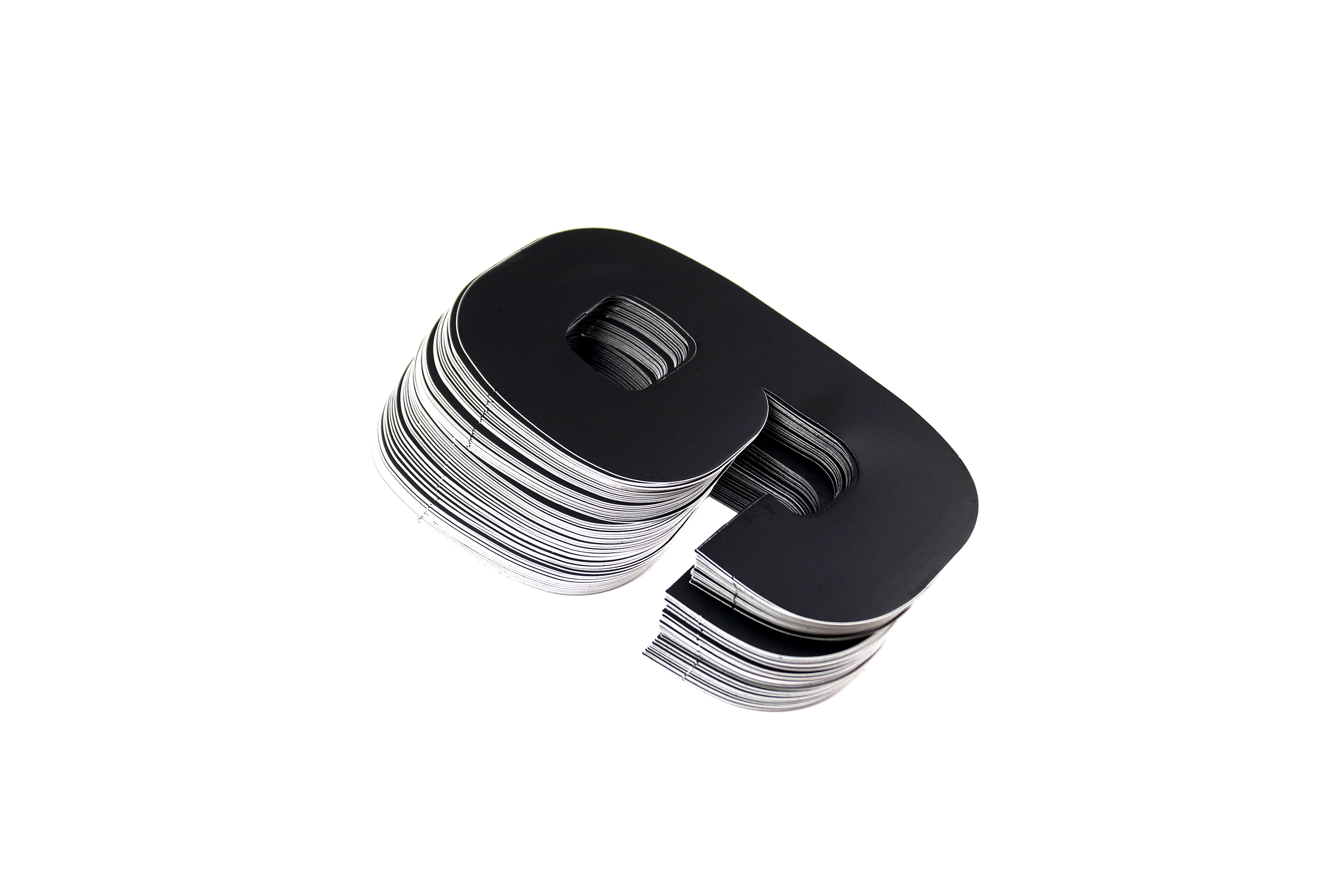 RACE NUMBERS - 6 SIX / 9 NINE - BLACK, PACK OF 25 / 15cm 6 / VINYL STICKER thumbnail 3