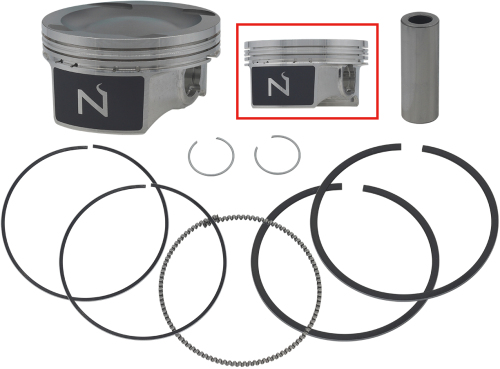 PISTON KIT PWC SEA-DOO 215 230 260, NAMURA FW-10009 STD SIZE, JET SKI, PWC image 1