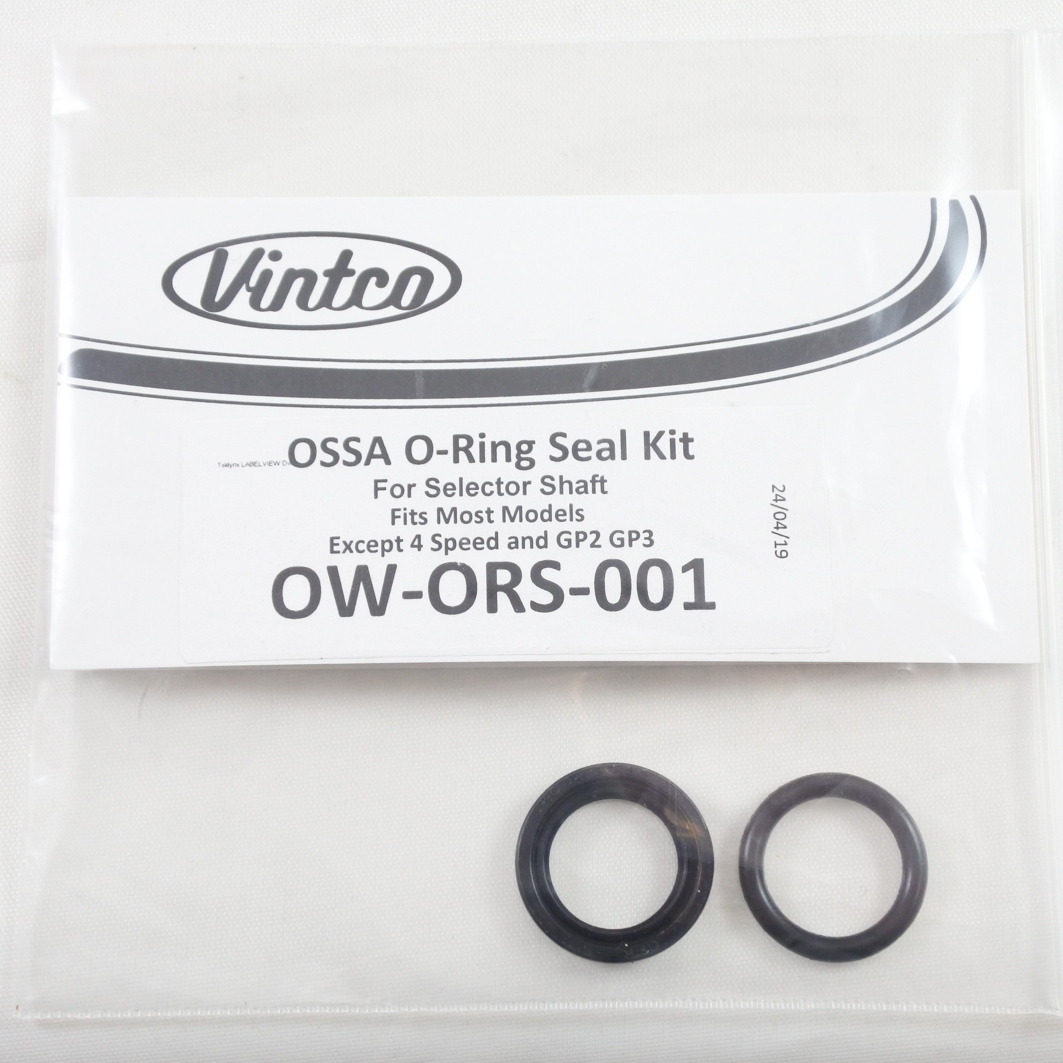 SELECTOR SHAFT O-RING SEAL KIT 70-78 OSSA MOST MODELS VINTCO OW-ORS-001 thumbnail 2