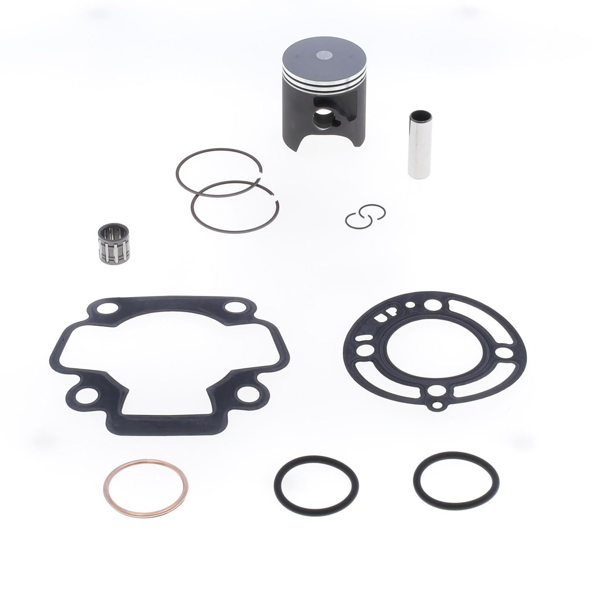 TOP END PISTON & GASKET KIT 44.5MM KAWASAKI KX 65 00-23, ATHENA P4C0445008001B, SET B image 1
