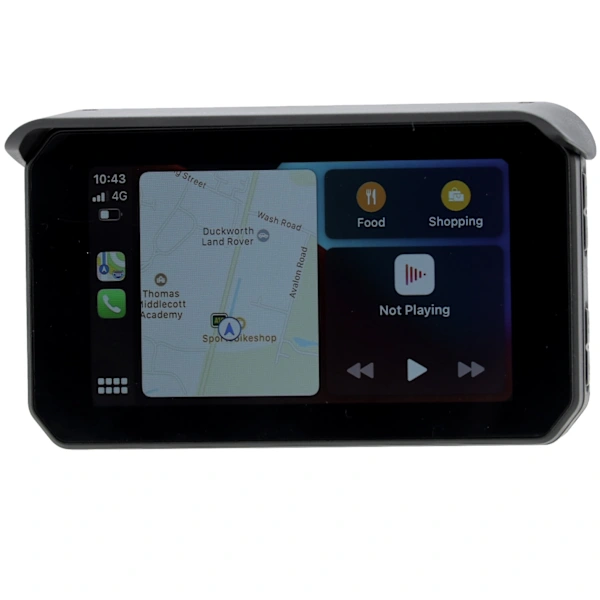 MOTORCYCLE GPS WIRELESS CARPLAY HUD PAMA RIDECAST IPX7 BLUETOOTH 5.0 12V-24V DC thumbnail 2