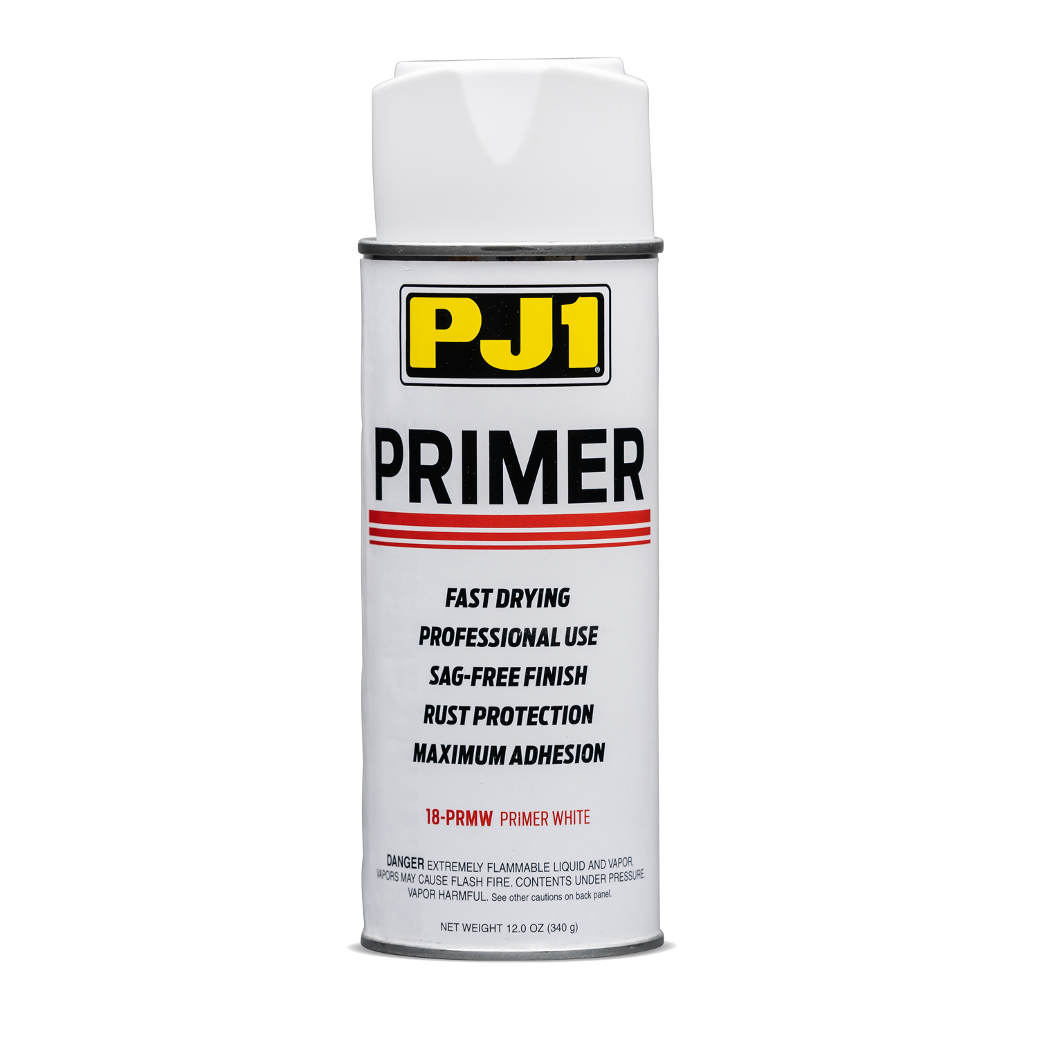 PJ1 WHITE PRIMER FAST DRYING, RUST PROTECTION 340ML, PJ1 18-PRMW, PJ011001