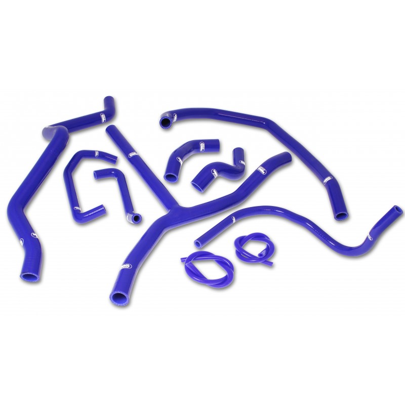 COOLANT HOSE 11 PIECE KIT BLUE POLARIS RZR XP 900 SAMCO SPORT POL-2-BU image 1