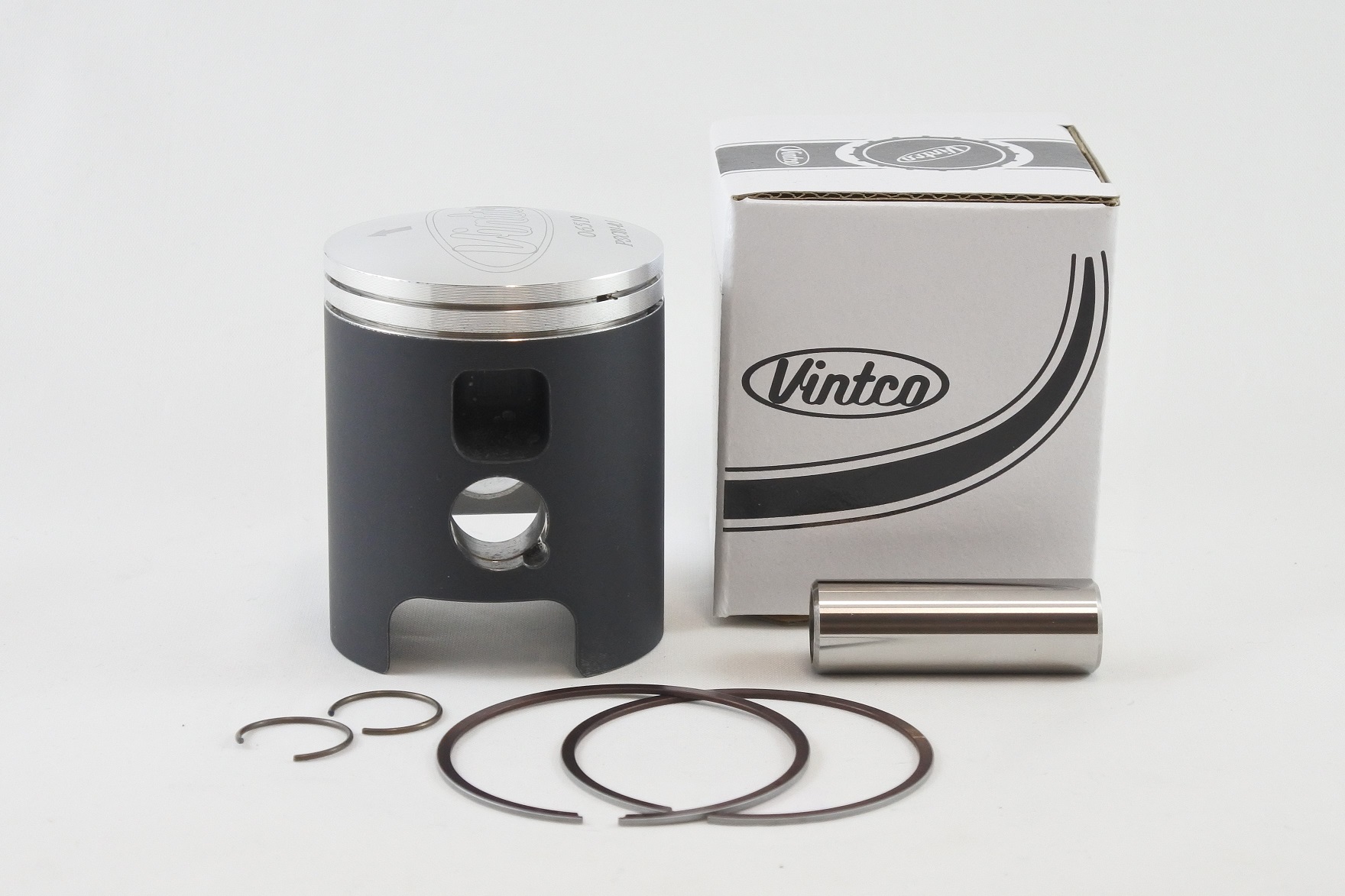 PISTON KIT 72-76 DKW HERCULES MONARK PENTON SACHS 6 SPEED 125 54.5mm +0.50mm OVER VINTCO PSC01-0.5 thumbnail 2