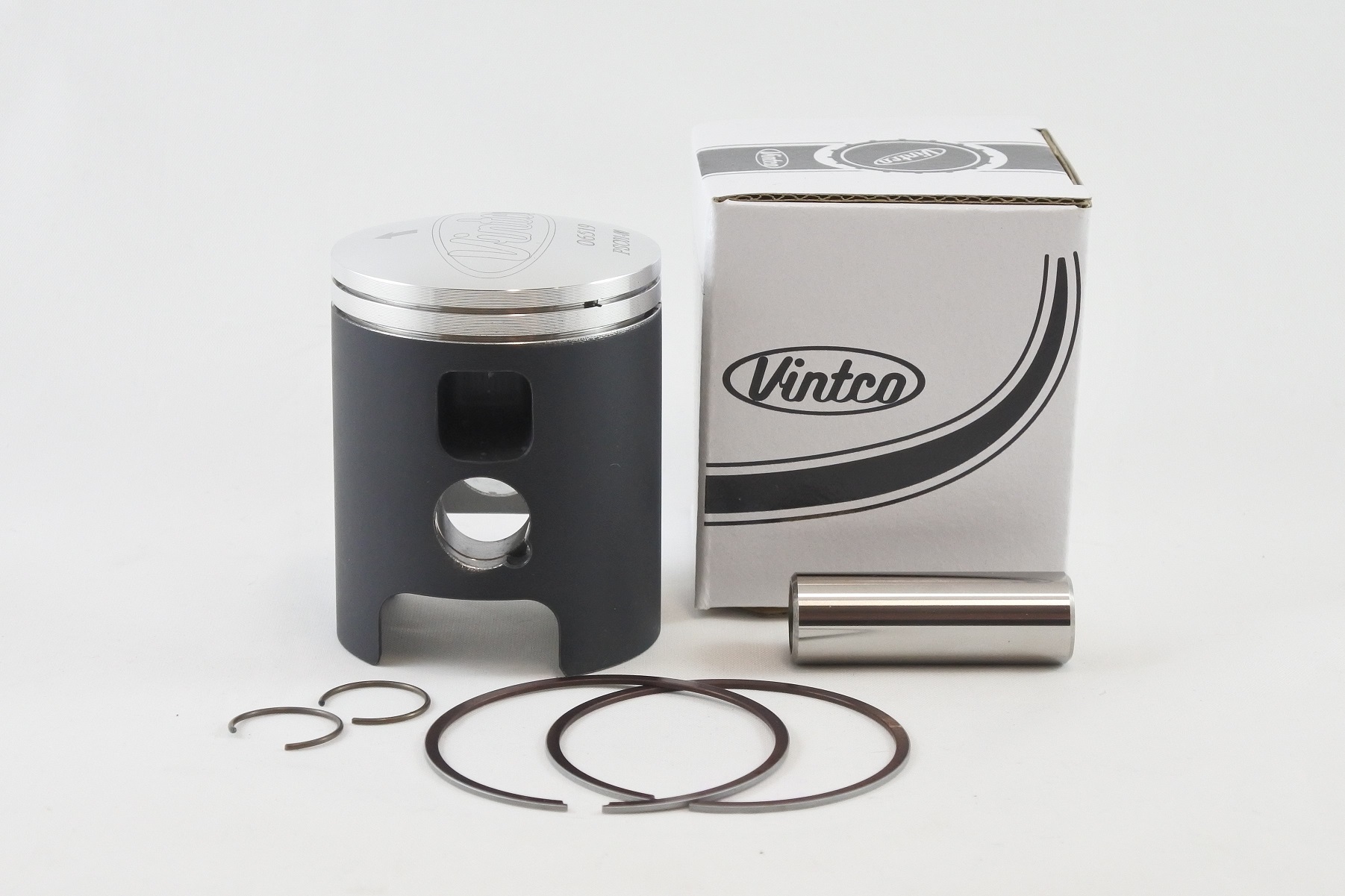 PISTON KIT 72-76 DKW HERCULES MONARK PENTON SACHS 6 SPEED 125 54.0mm STANDARD VINTCO PSC01-00 thumbnail 2