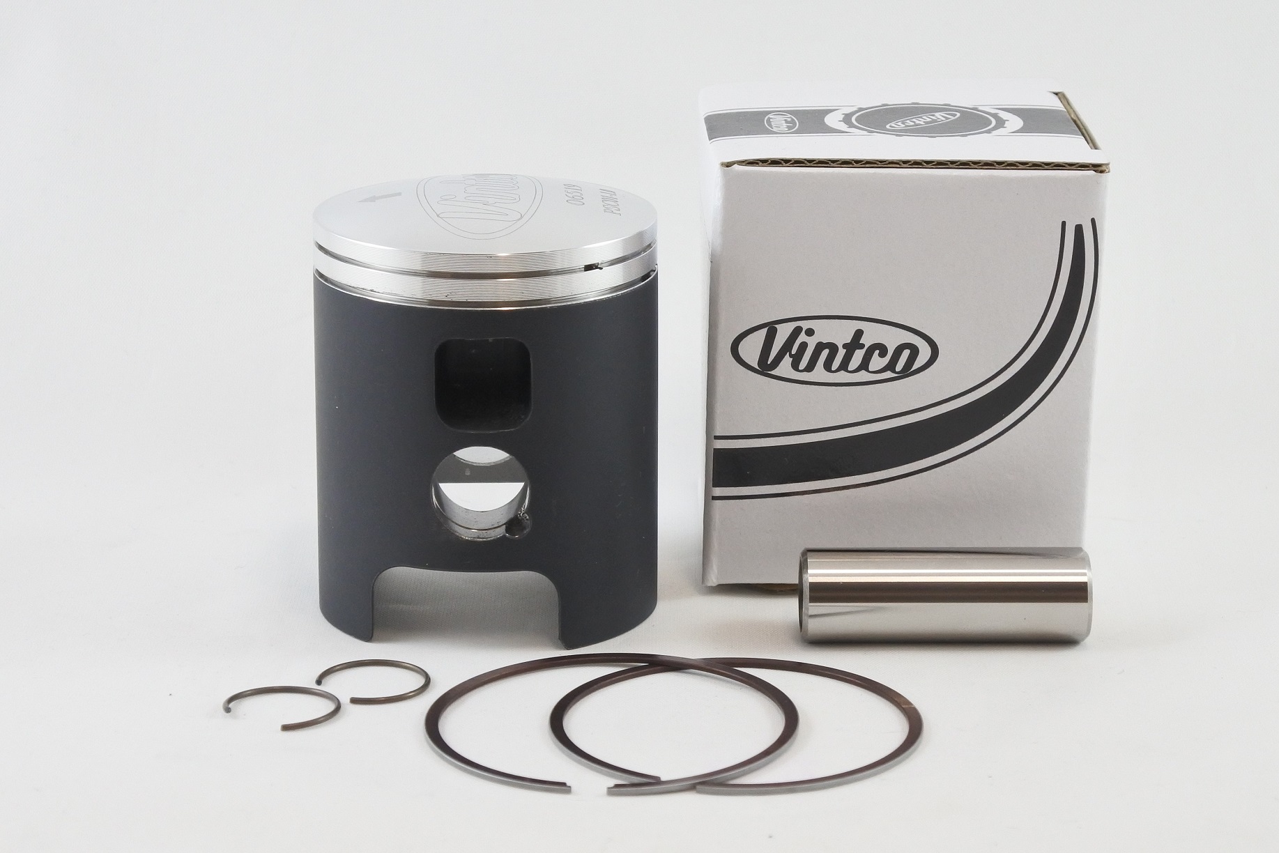 PISTON KIT 72-76 DKW HERCULES MONARK PENTON SACHS 6 SPEED 125 55.0mm VINTCO PSC01-1.0 thumbnail 2
