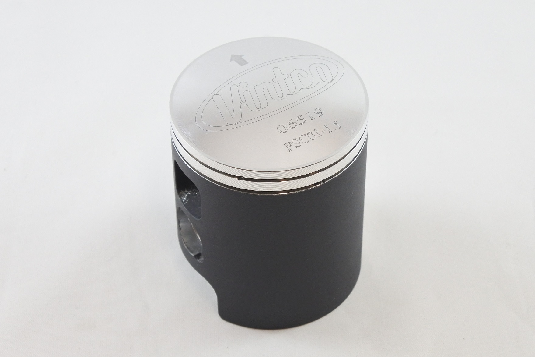PISTON KIT 72-76 DKW HERCULES MONARK PENTON SACHS 6 SPEED 125 55.5mm 1.5mm OVER VINTCO PSC01-1.5 thumbnail 5