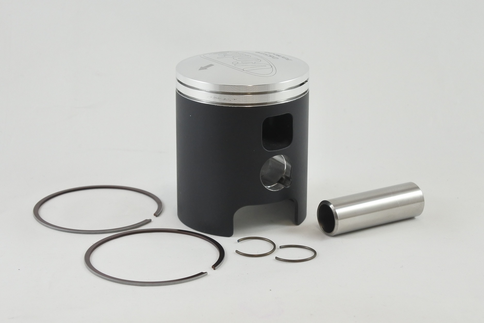 PISTON KIT 72-76 DKW HERCULES MONARK PENTON SACHS 6 SPEED 125 56.0mm 2.0mm OVER VINTCO PSC01-2.0 image 1