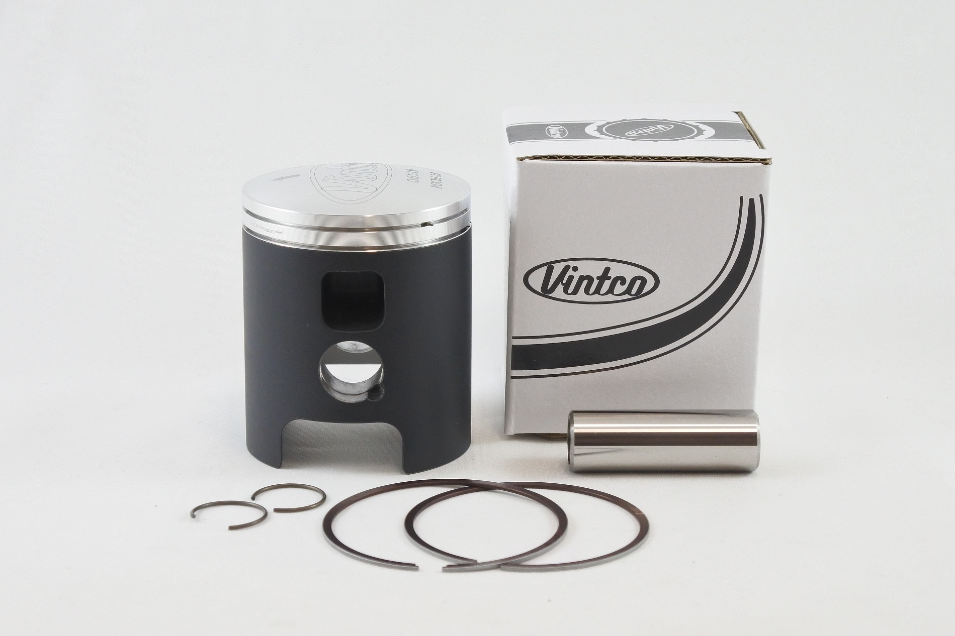 PISTON KIT 72-76 DKW HERCULES MONARK PENTON SACHS 6 SPEED 125 56.0mm 2.0mm OVER VINTCO PSC01-2.0 thumbnail 2