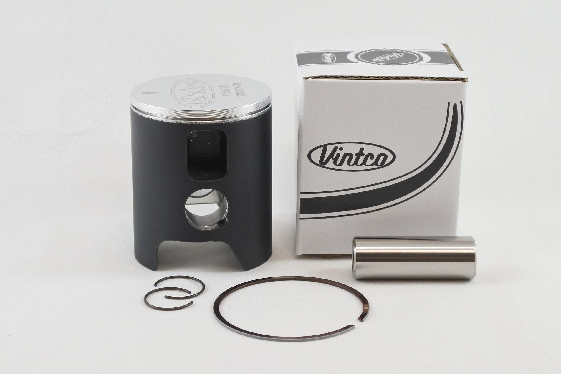 PISTON KIT 77-81 DKW HERCULES SACHS 7 SPEED 125 53.75mm STANDARD VINTCO PSC02-00 thumbnail 2