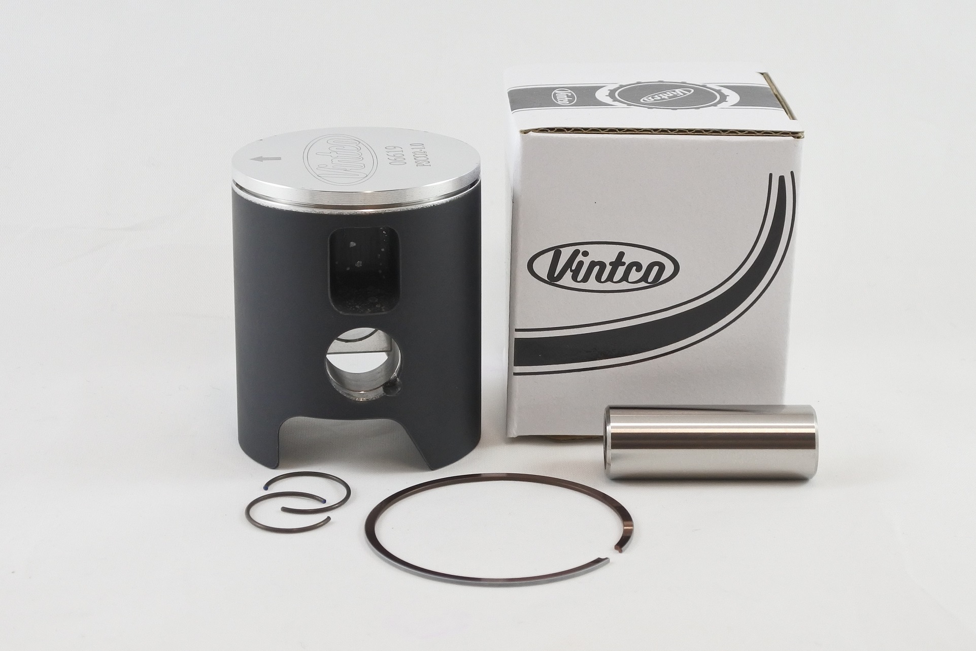 PISTON KIT 77-81 DKW HERCULES SACHS 7 SPEED 125 54.75mm 1.0mm OVER VINTCO PSC02-1.0 thumbnail 2