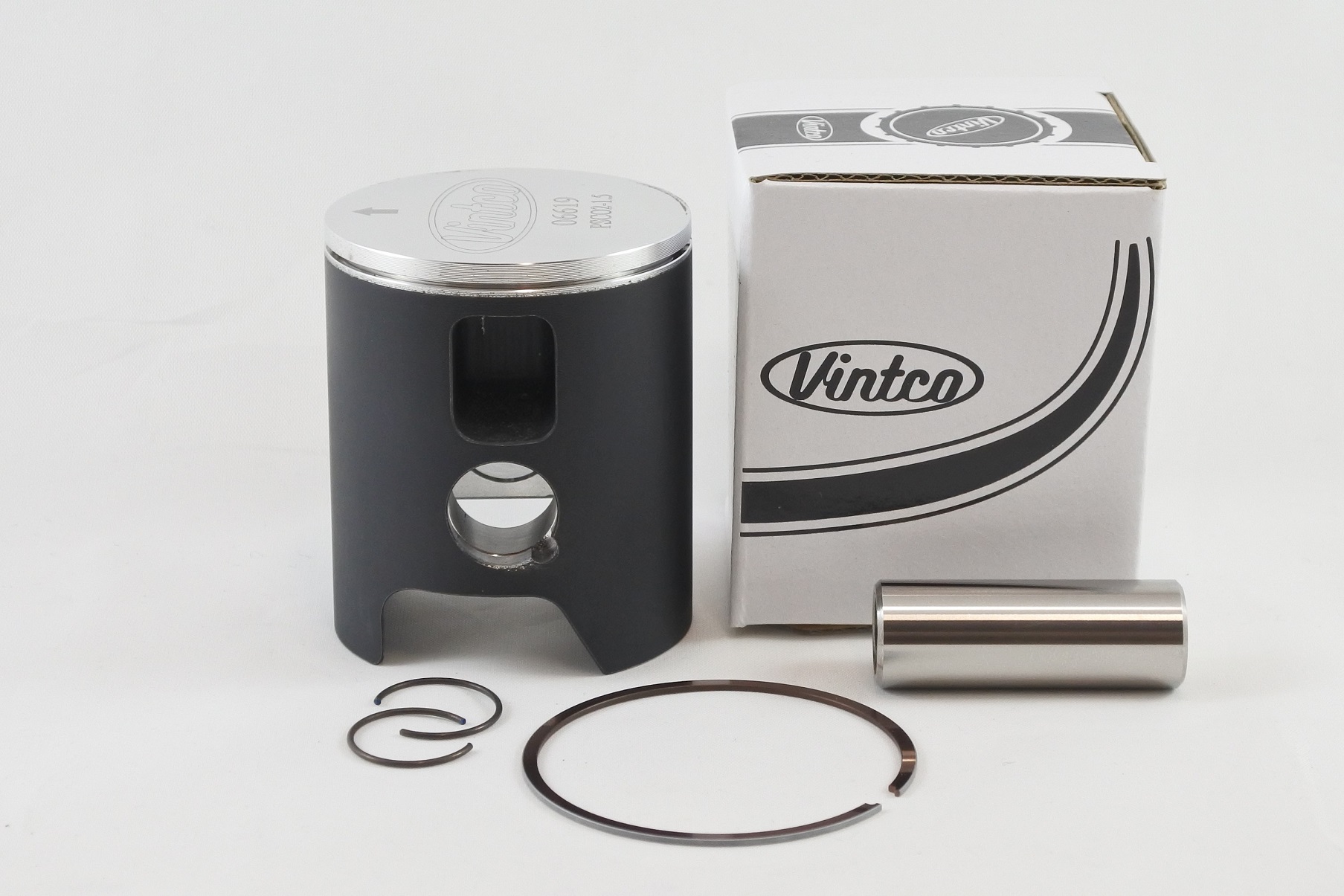PISTON KIT 77-81 DKW HERCULES SACHS 7 SPEED 125 55.25mm 1.5mm OVER VINTCO PSC02-1.5 thumbnail 2