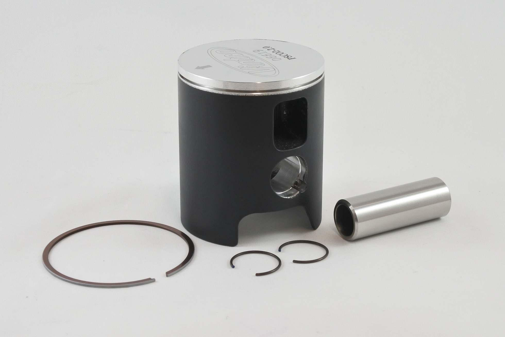 PISTON KIT 77-81 DKW HERCULES SACHS 7 SPEED 125 55.75mm 2.0mm OVER VINTCO PSC02-2.0 image 1