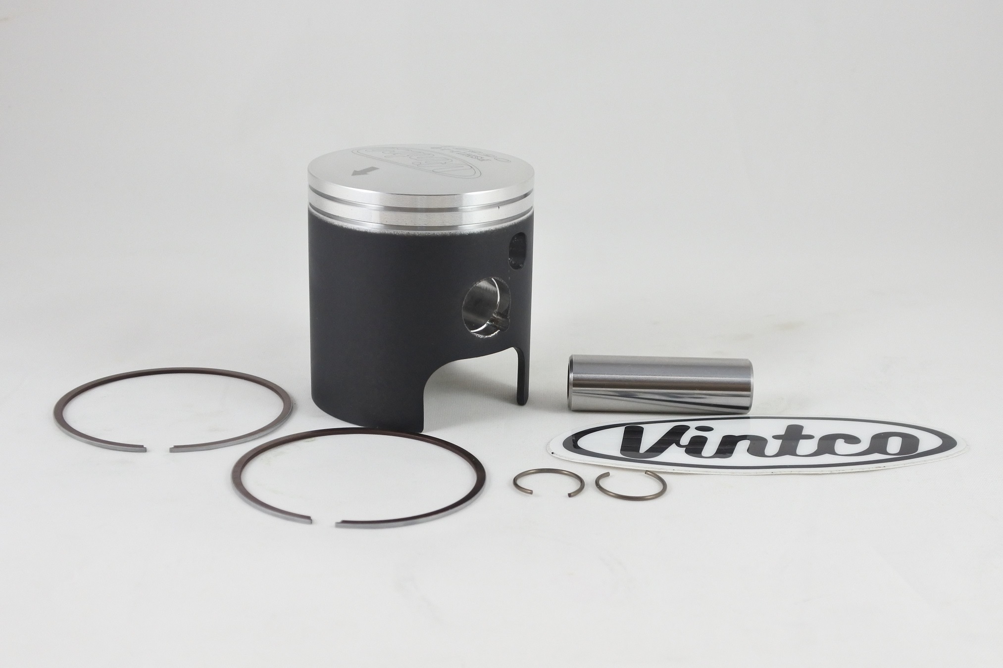 PISTON KIT 85-86 HONDA CR 125 55mm 1.0mm OVER VINTCO PSH11-1.0 image 1