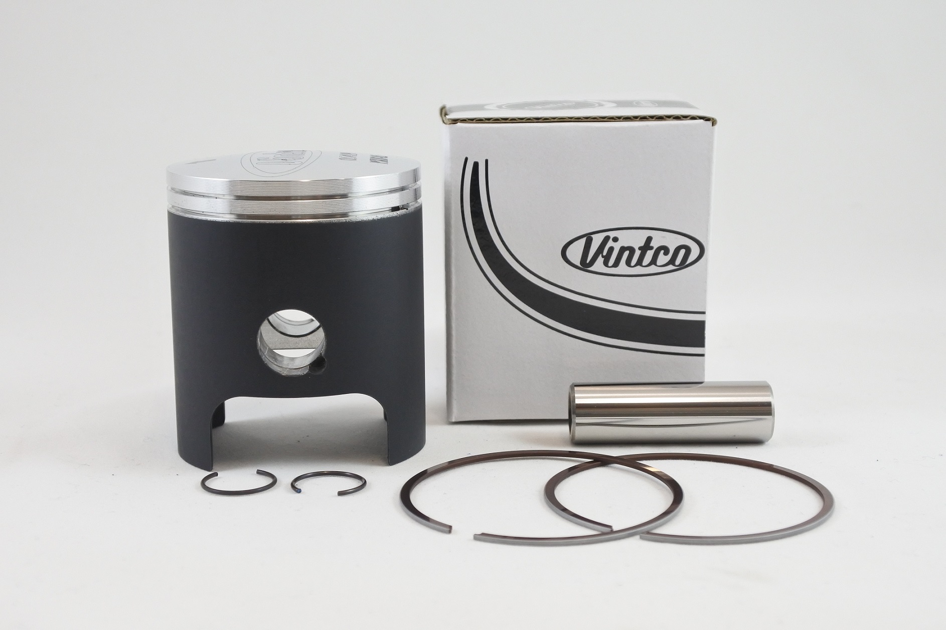 PISTON KIT 74-84 KAWASAKI K D E S 125 56.5mm 0.5mm OVER VINTCO PSK07-0.5 thumbnail 2