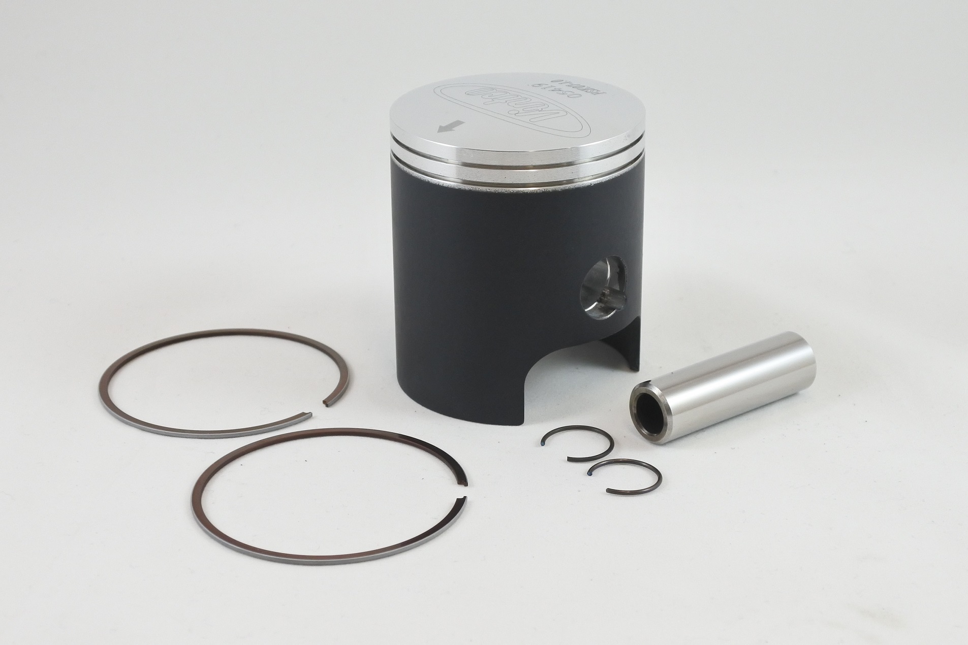 PISTON KIT 74-84 KAWASAKI KD KE KS 125 57.0mm 1.0mm OVER VINTCO PSK07-1.0 image 1