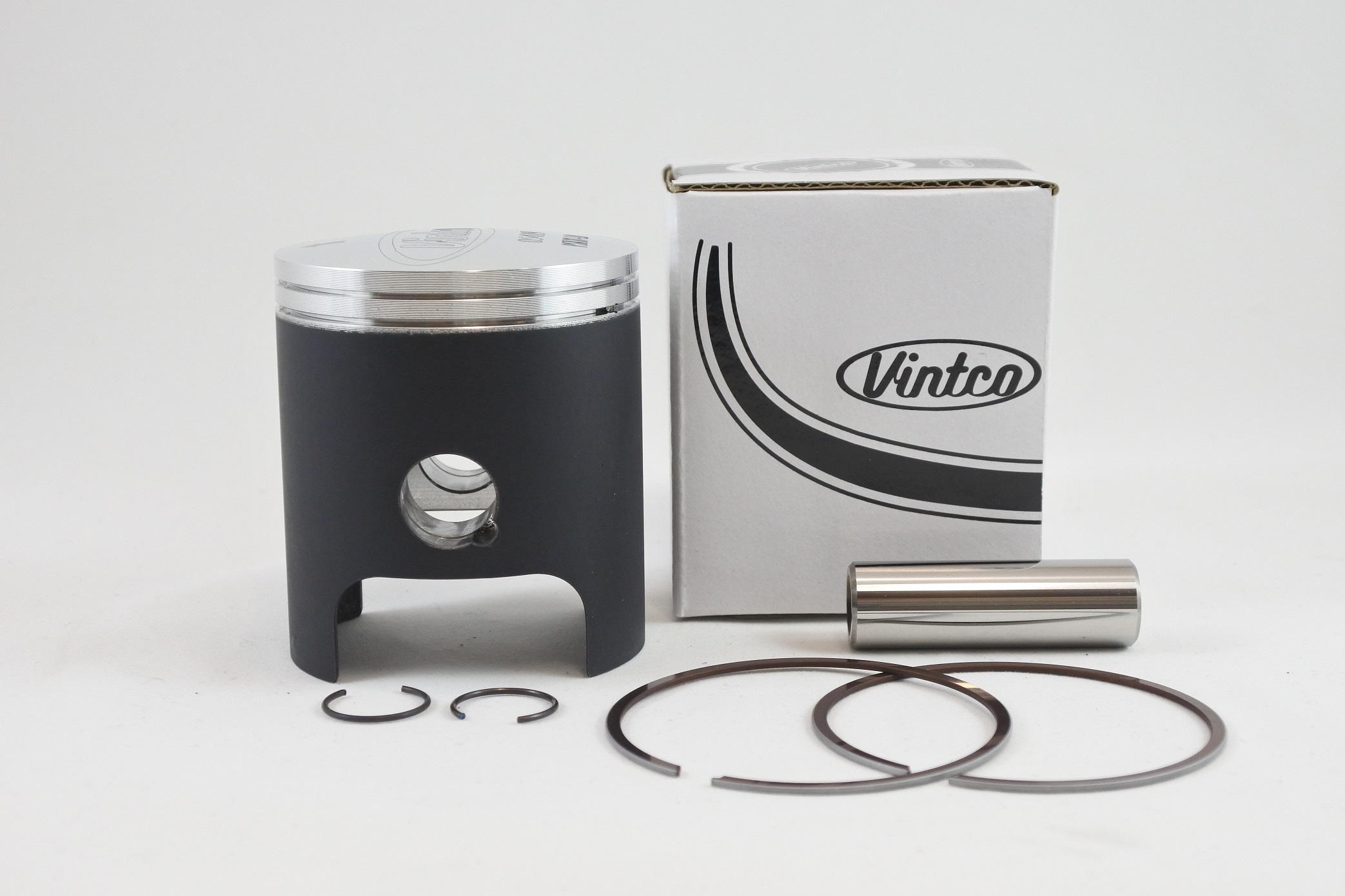 PISTON KIT 74-84 KAWASAKI KD KE KS 125 57.0mm 1.0mm OVER VINTCO PSK07-1.0 thumbnail 2