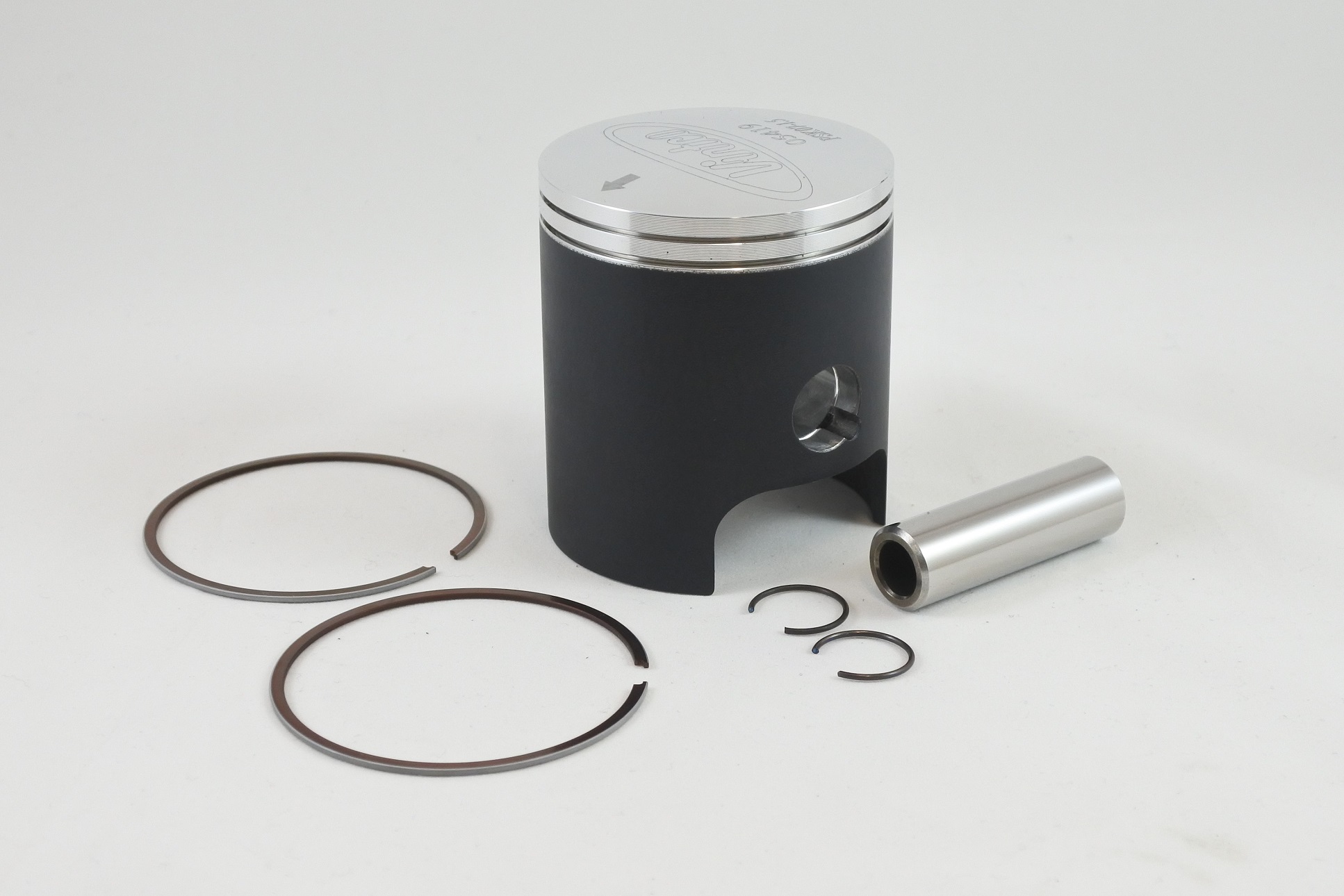 PISTON KIT 74-84 KAWASAKI KD KE KS 125 57.5mm OVER VINTCO PSK07-1.5 image 1