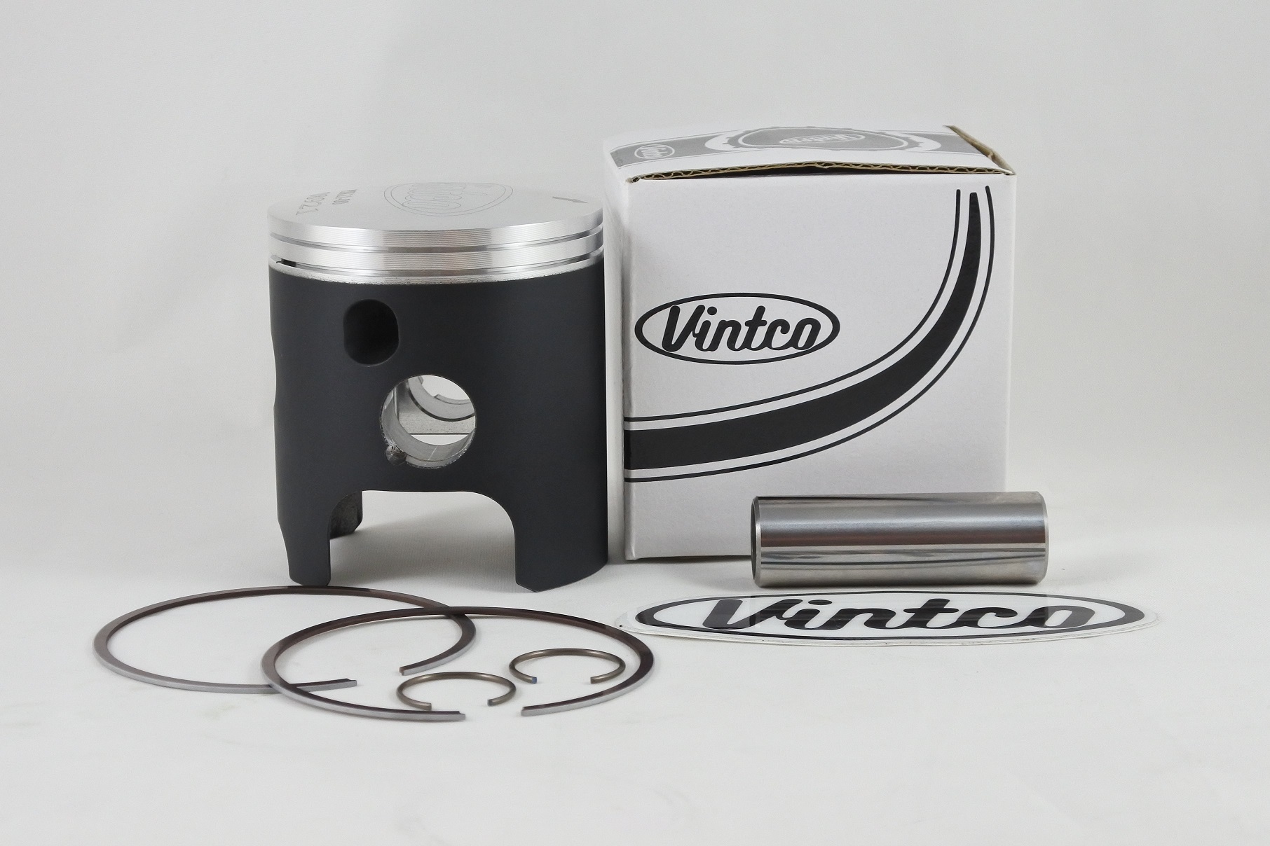 PISTON KIT 90-91 KAWASAKI KDX 250 67.42mm STANDARD VINTCO PSK11-00 thumbnail 2