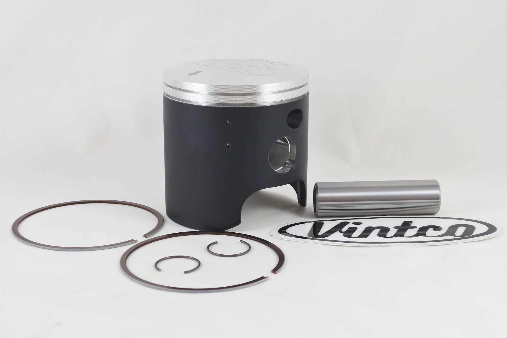 PISTON KIT 86-06 KAWASAKI KDX 200 66.5mm 0.5mm OVER VINTCO PSK12-0.5 image 1