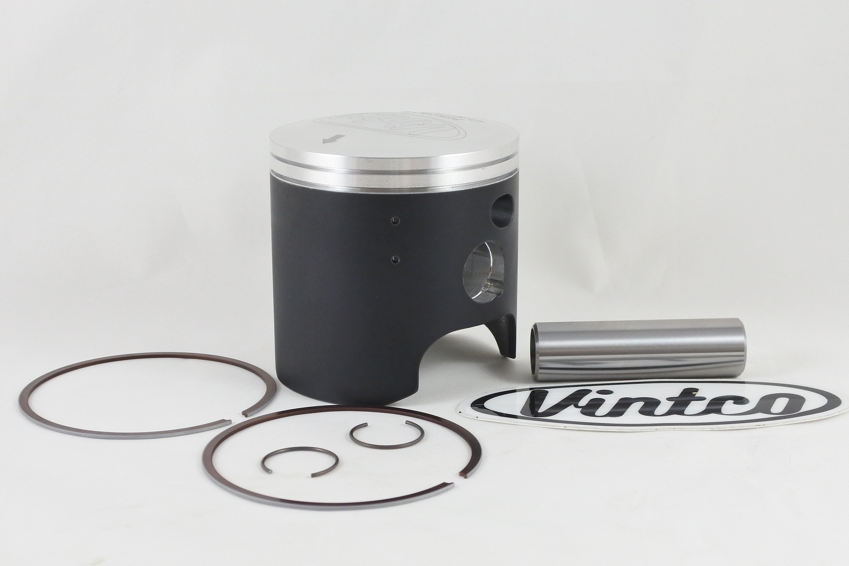 PISTON KIT 86-06 KAWASAKI KDX 200 67mm 1.0mm OVER VINTCO PSK12-1.0 image 1