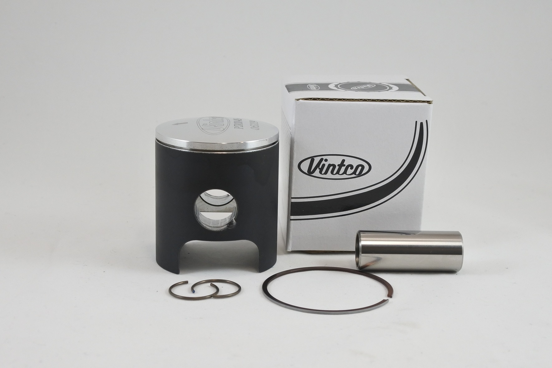 PISTON KIT 74-81 CAN AM SWM TNT MX QUALIFIER FUN 125 54.5mm 0.5mm OVER VINTCO PSR01-0.5 thumbnail 2
