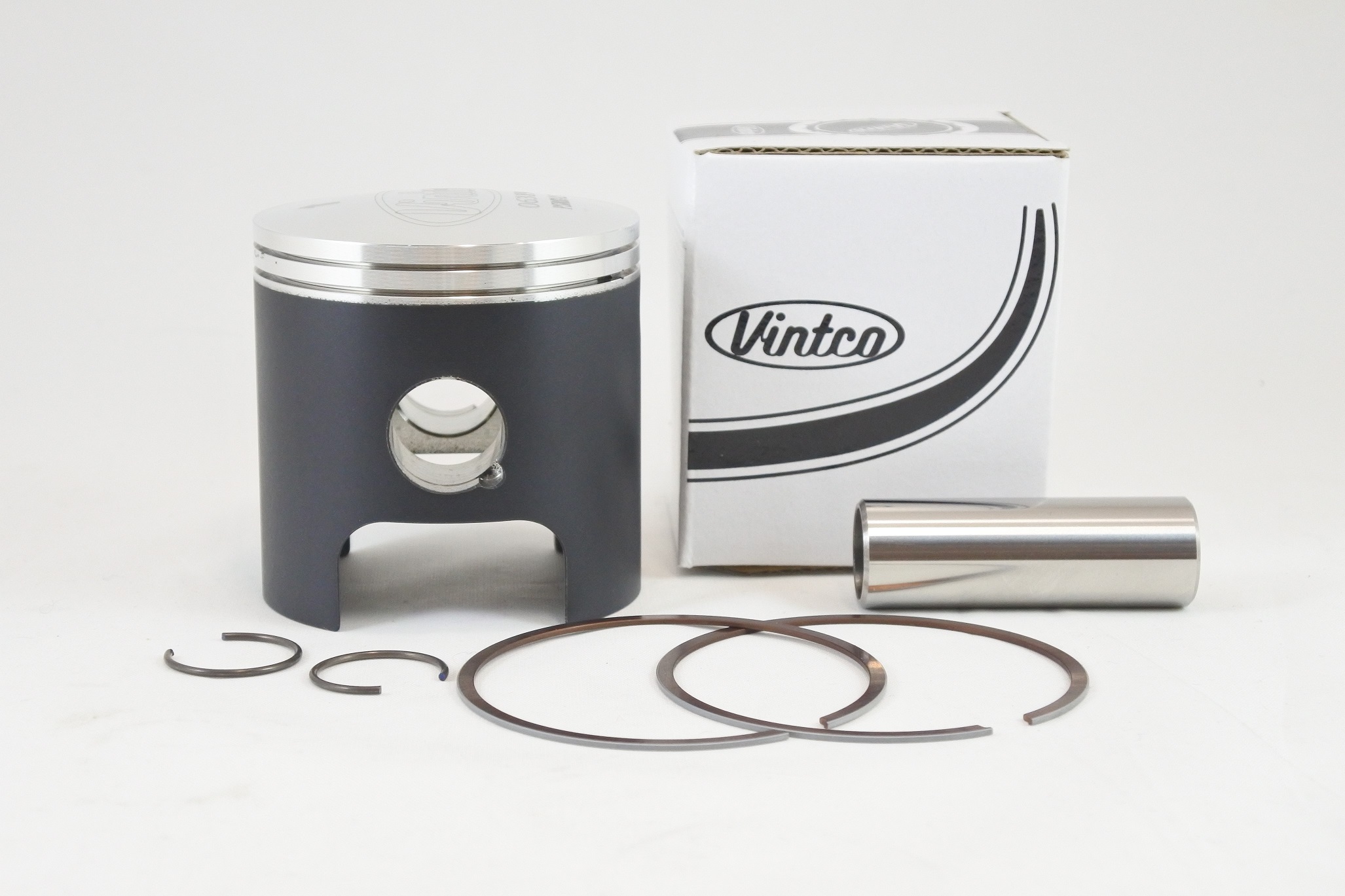 PISTON KIT 74-81 CAN AM SWM MX TNT QUALIFIER 175 63.5mm VINTCO PSR02-1.5 thumbnail 2