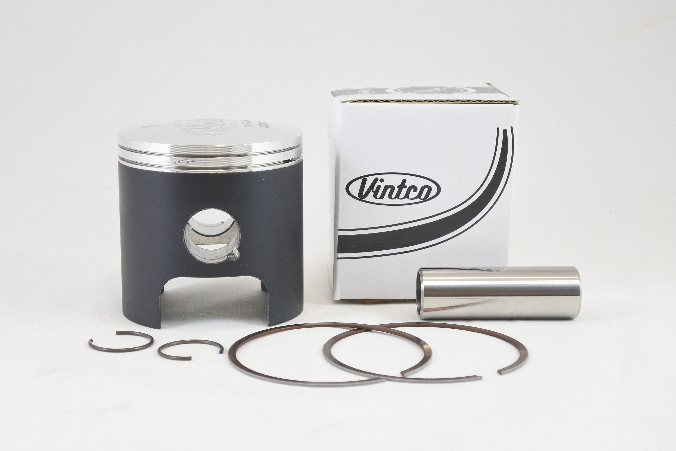 PISTON KIT 74-81 CAN AM SWM MX TNT QUALIFIER 175 64.0mm 2.0mm OVER VINTCO PSR02-2.0 thumbnail 2