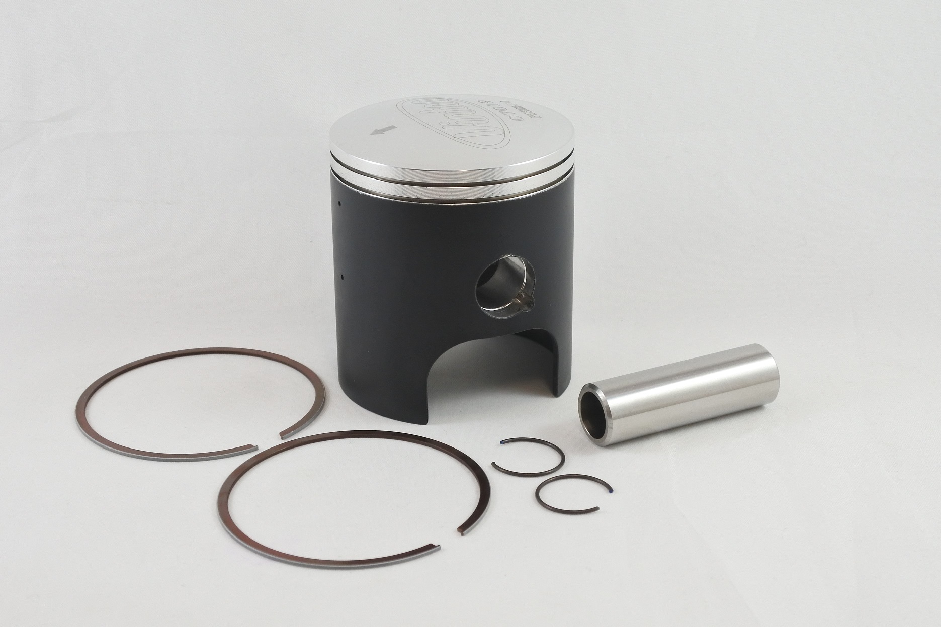 PISTON KIT 80-84 SUZUKI PE RS 175 63.0mm 1.0mm OVER VINTCO PSS08-1.0 image 1