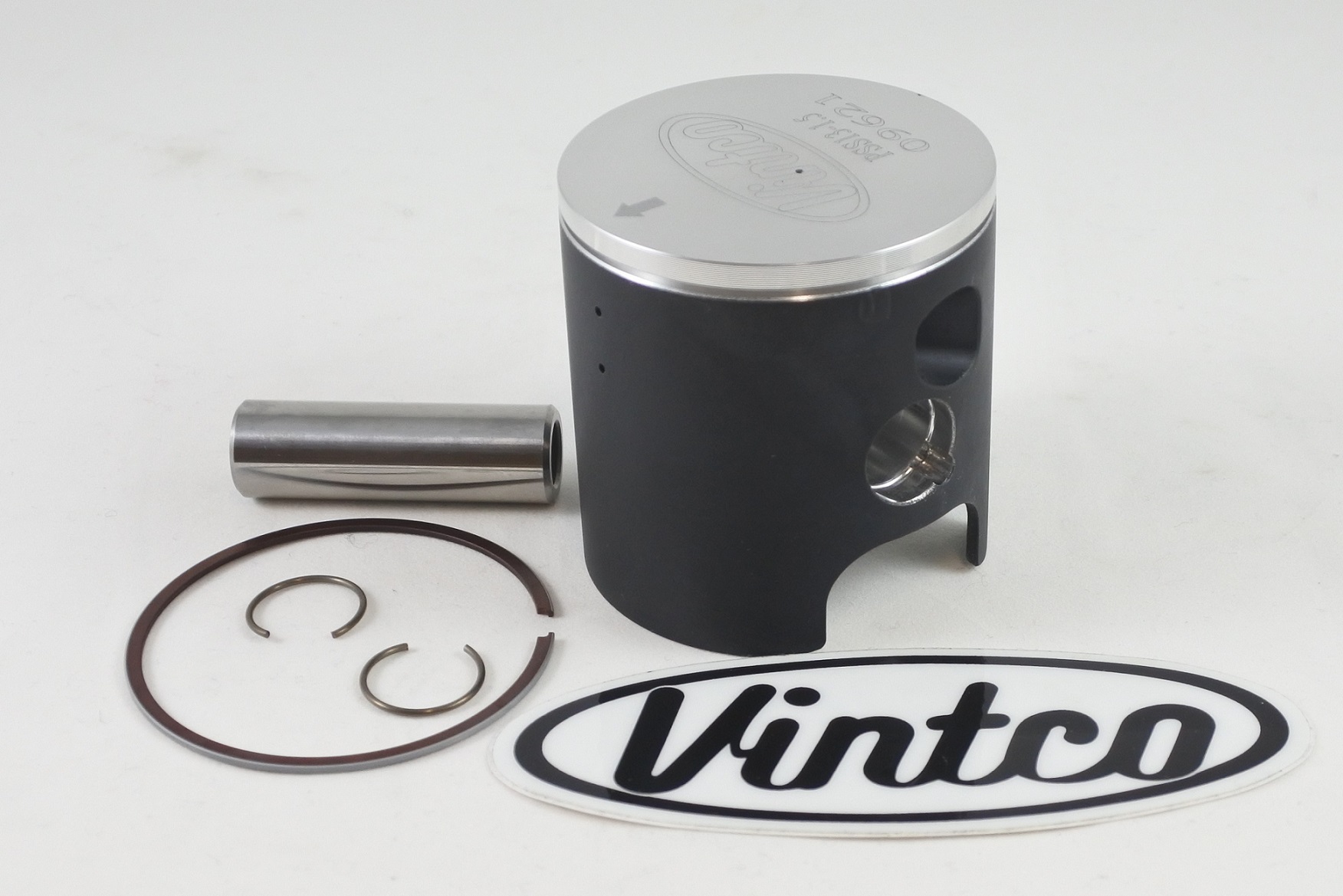 PISTON KIT 87-87 SUZUKI RM 125 55.5mm 1.5mm OVER VINTCO PSS13-1.5 image 1