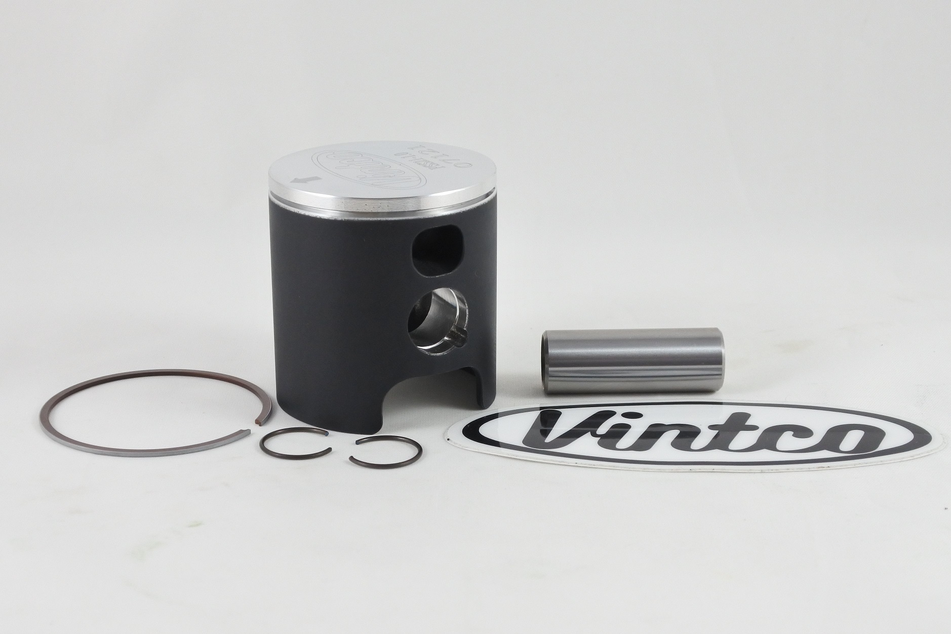 PISTON KIT 89-90 SUZUKI RM 80 48.5mm 1.0mm OVER VINTCO PSS21-1.0 image 1