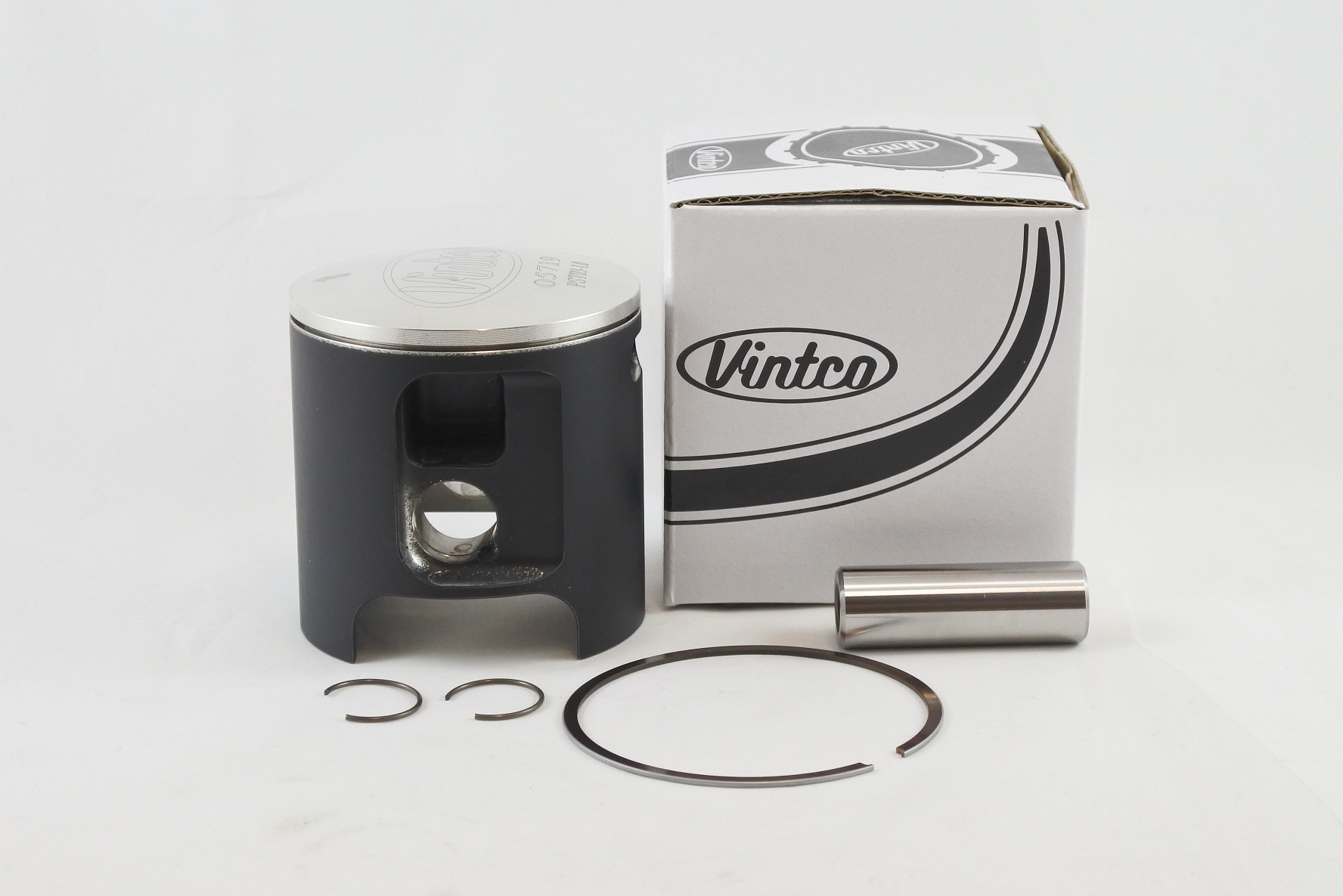 PISTON KIT 77-81 KTM MC GS 175 64.5mm 1.0mm OVER VINTCO PST03-1.0 thumbnail 2