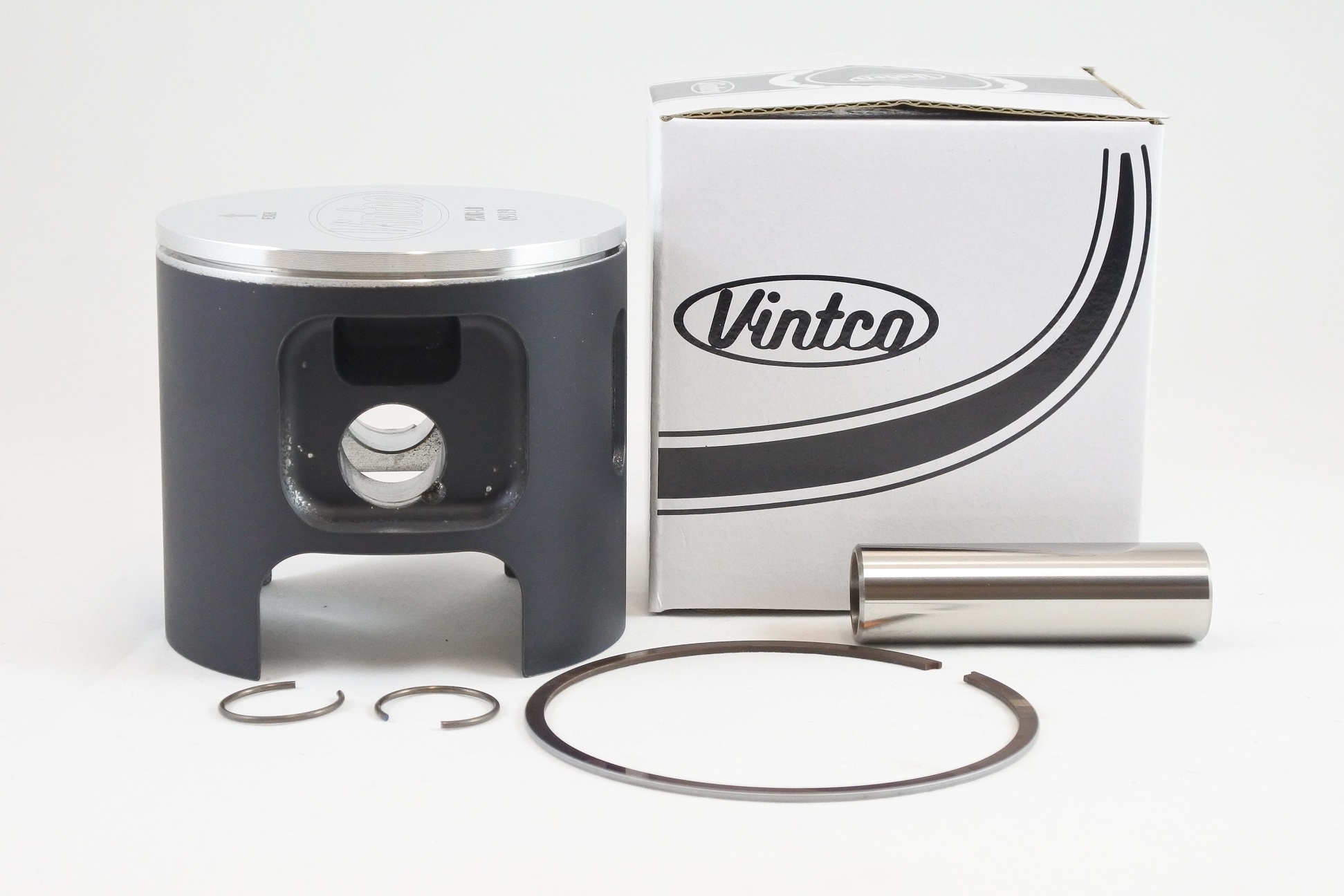 PISTON KIT 77-80 HUSQVARNA CR WR 390 84.0mm 1.0mm OVER VINTCO PSU02-1.0 thumbnail 2