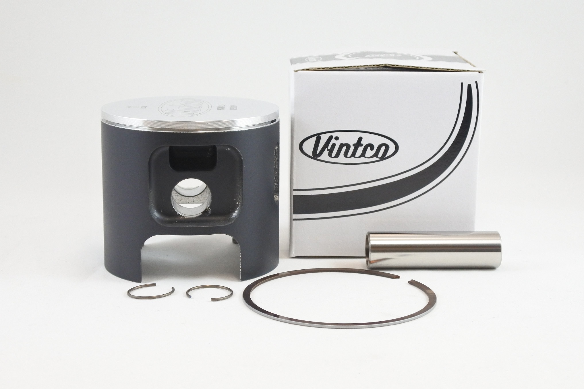 PISTON KIT 77-80 HUSQVARNA CR WR 390 84.5mm 1.5mm OVER VINTCO PSU02-1.5 thumbnail 2