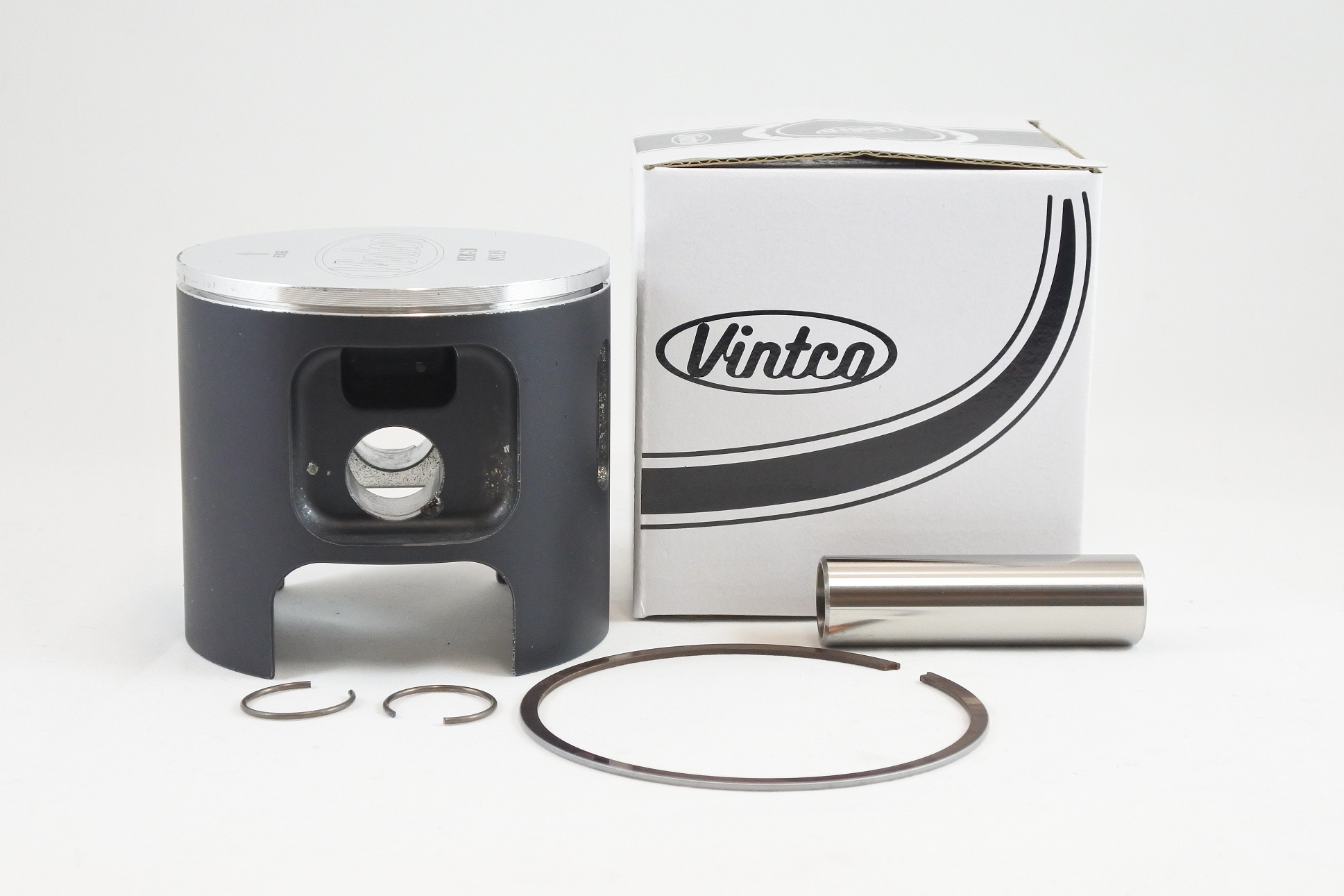 PISTON KIT 77-80 HUSQVARNA CR WR 390 85.0mm 2.0mm OVER VINTCO PSU02-2.0 thumbnail 2