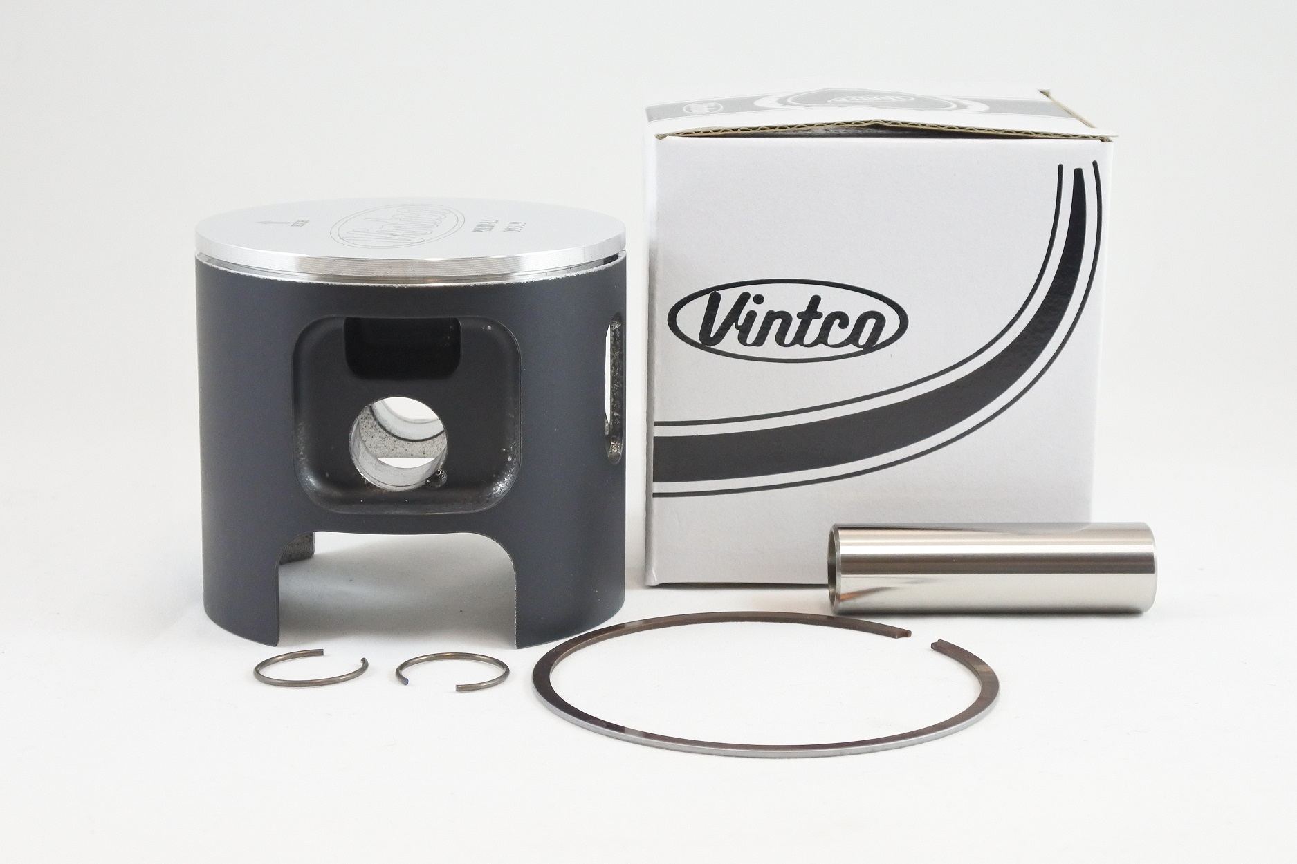 PISTON KIT 77-80 HUSQVARNA CR WR 390 85.5mm 2.5mm OVER VINTCO PSU02-2.5 thumbnail 2