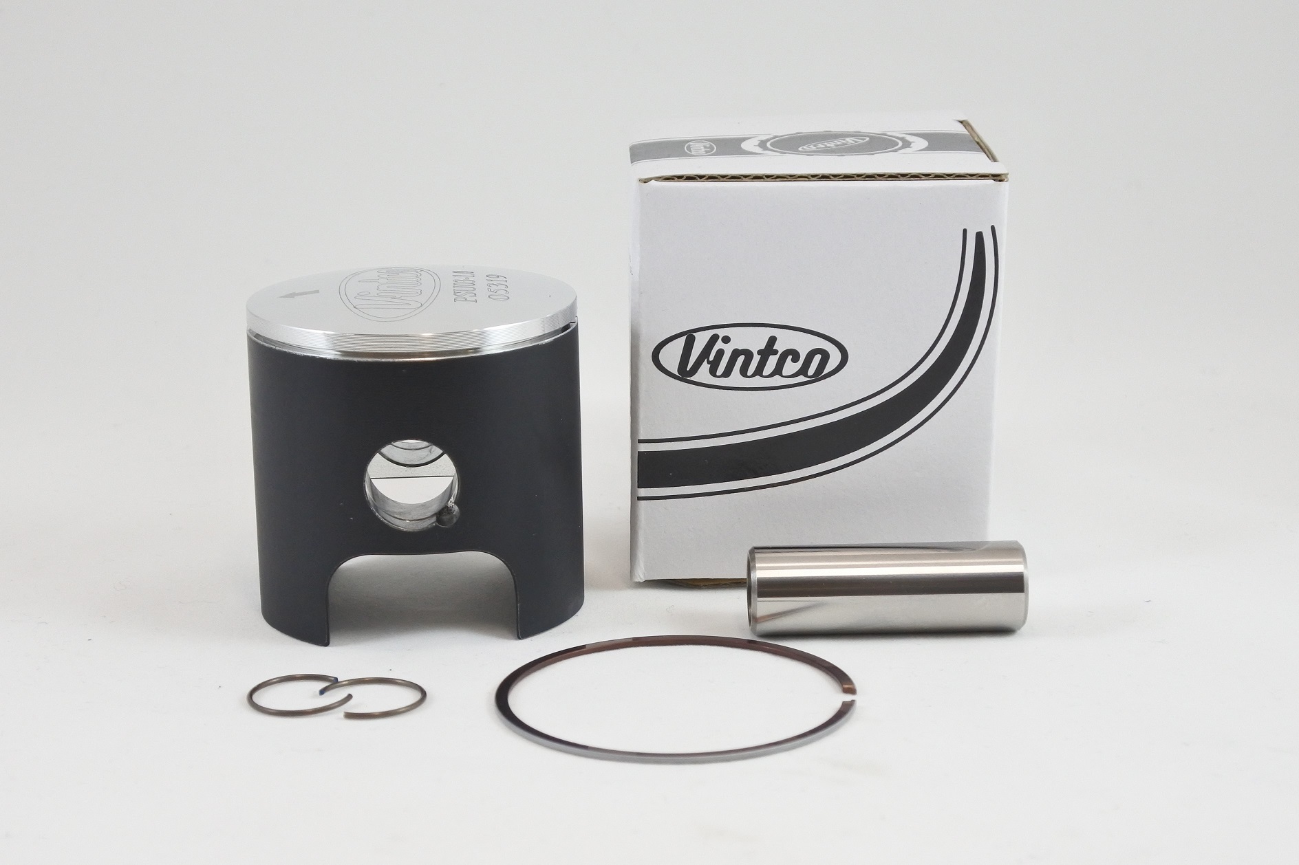 PISTON KIT 74-74 HUSQVARNA CR WR 125 56.0mm 1.0mm OVER VINTCO PSU03-1.0 thumbnail 2