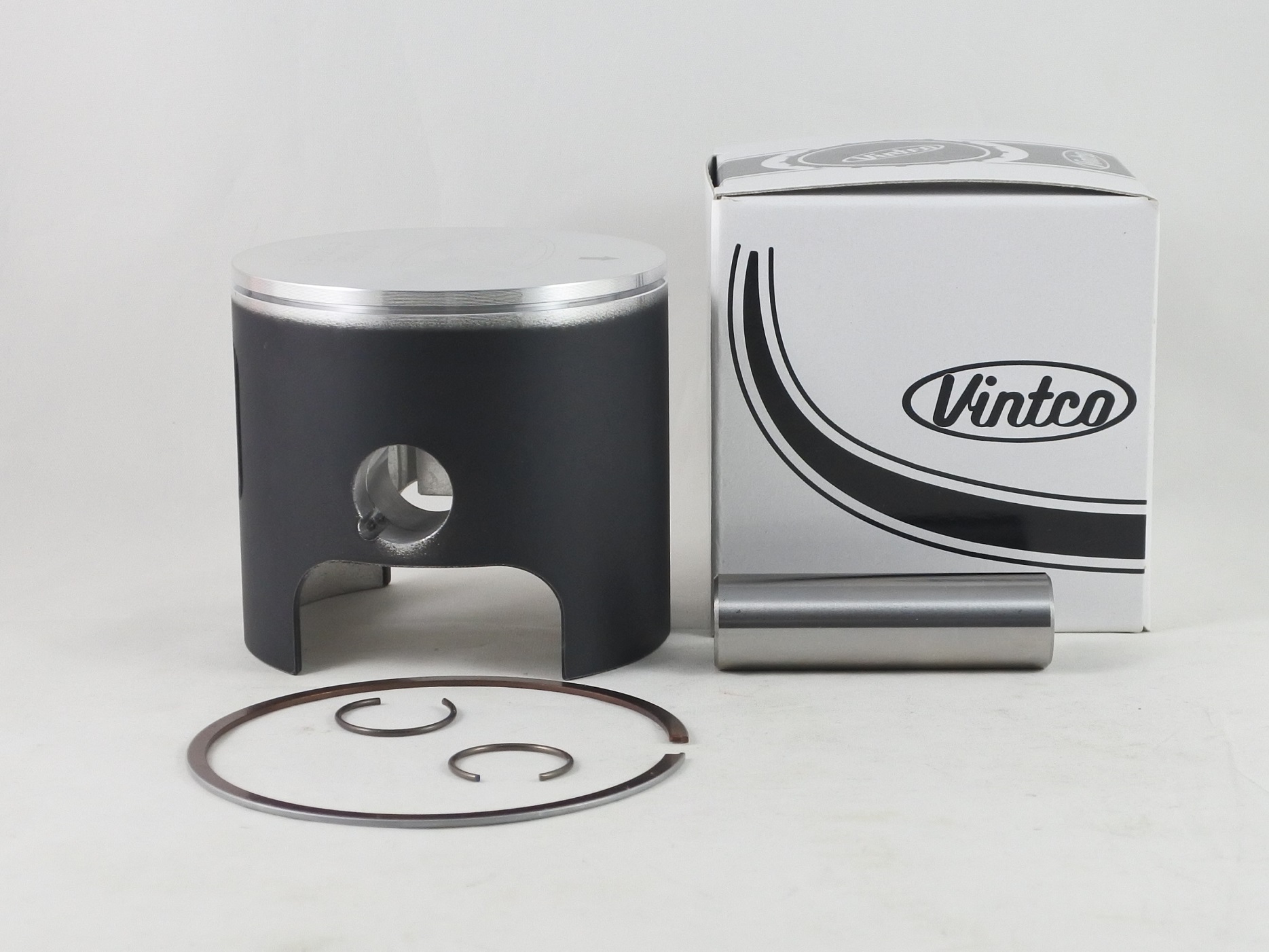 PISTON KIT 75-77 HUSQVARNA AUTO CR GP WR 360 83mm 1.0mm OVER VINTCO PSU05-1.0 thumbnail 2