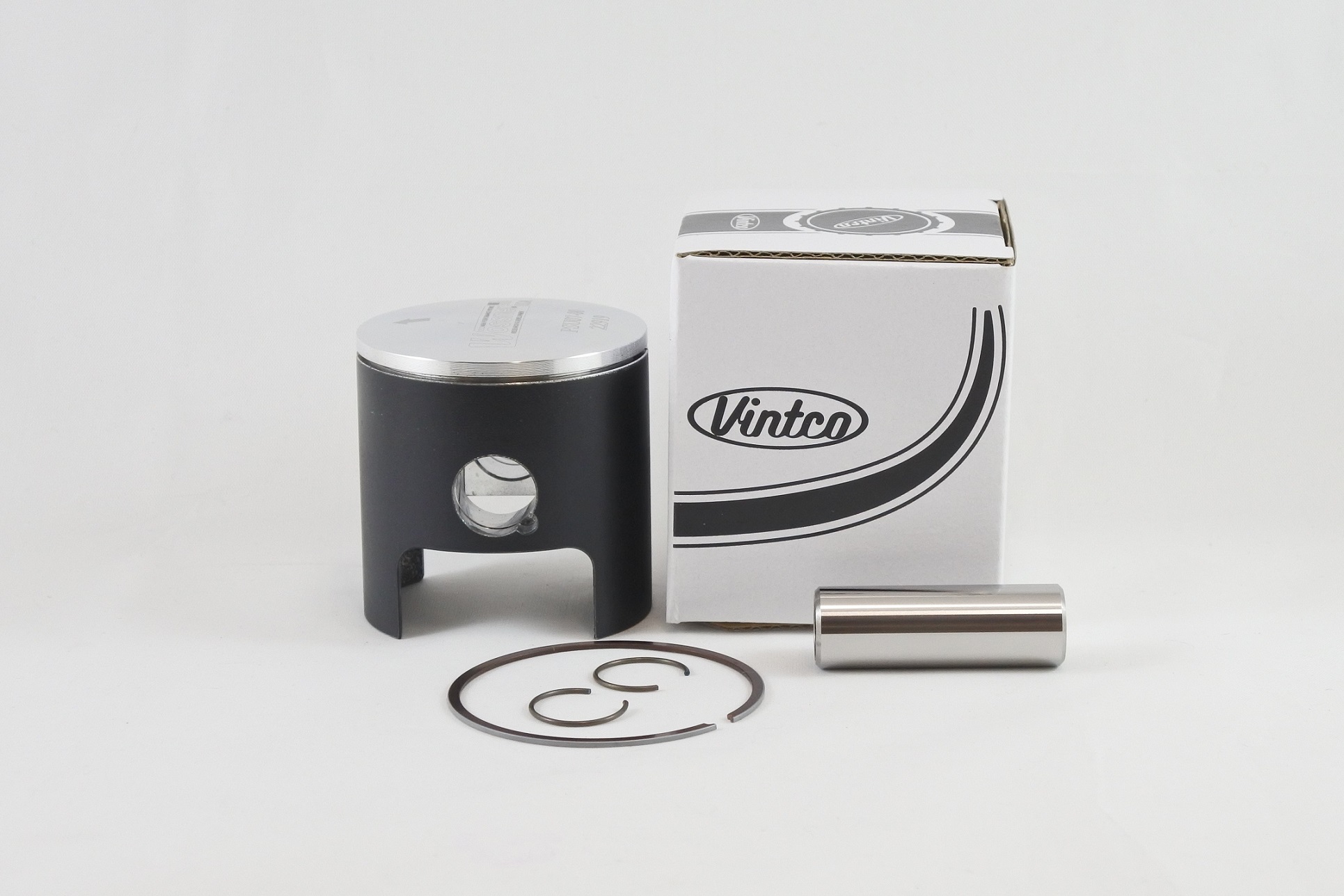 PISTON KIT 72-73 HUSQVARNA CR WR 125 TALL 55.0mm STANDARD VINTCO PSU07-00 thumbnail 2
